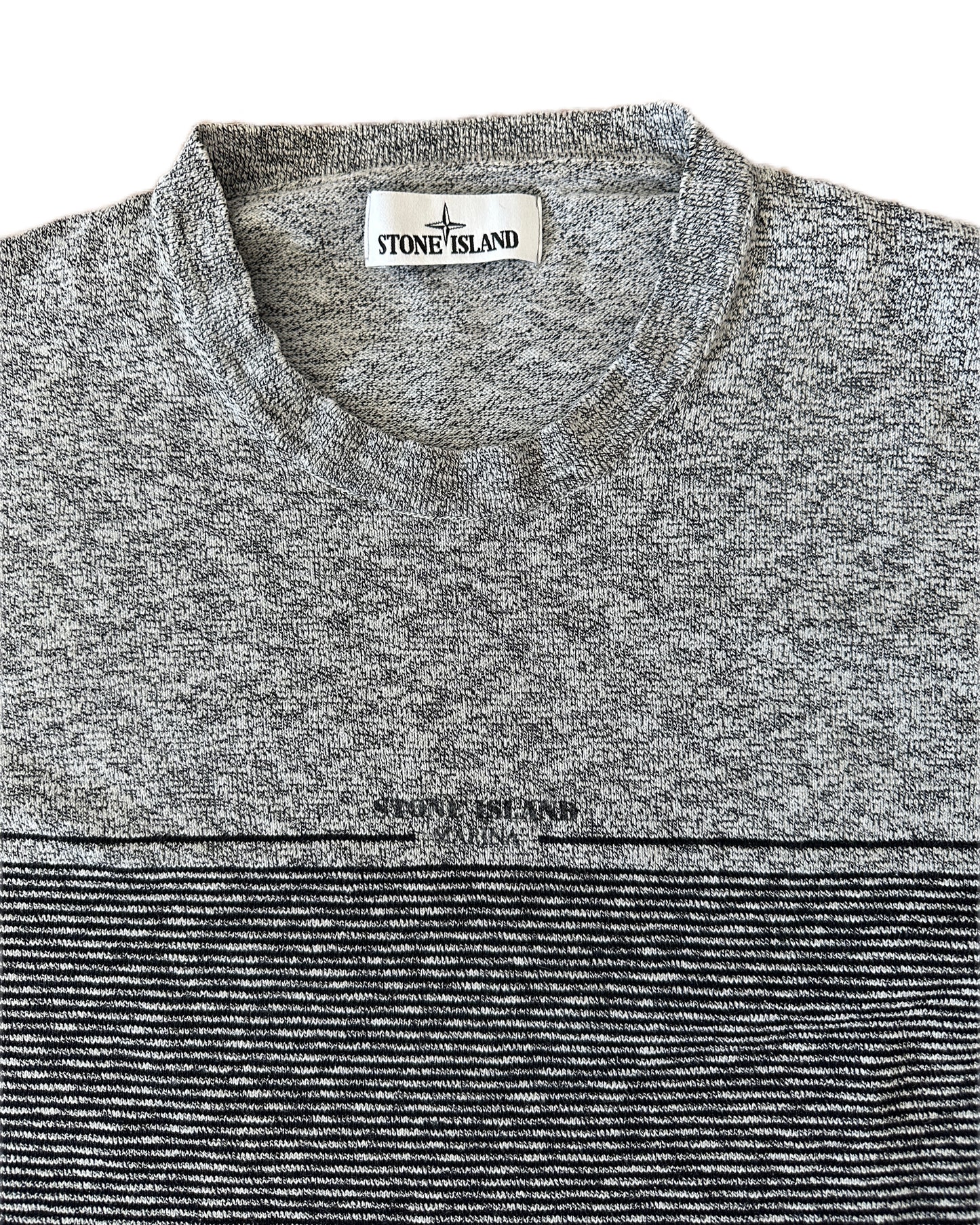 Stone Island Marina 2017 Grey Cotton Knit T-Shirt - L - Made in Italy