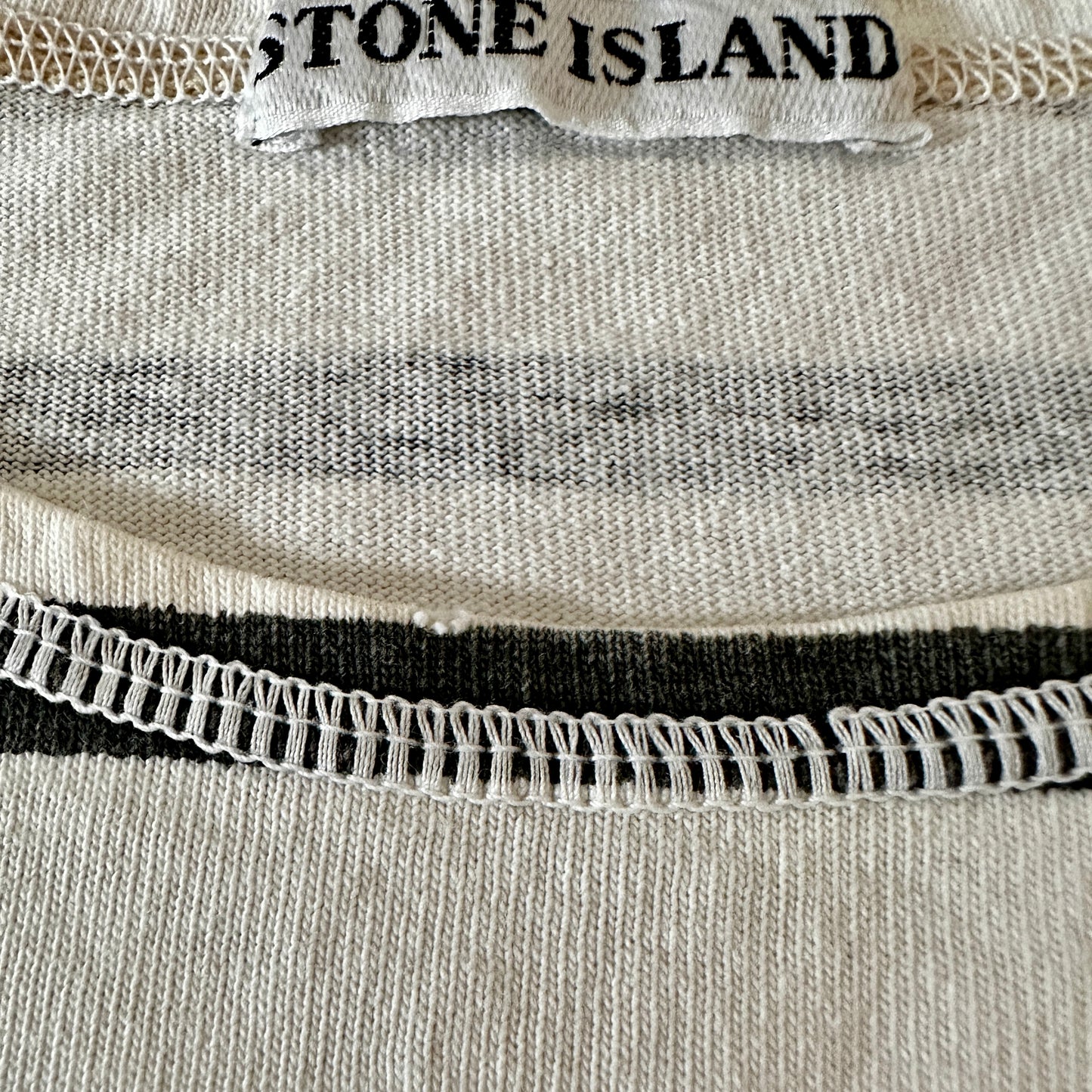 Stone Island 80s Vintage Japan Striped  T-Shirt - XL - Made in Italy