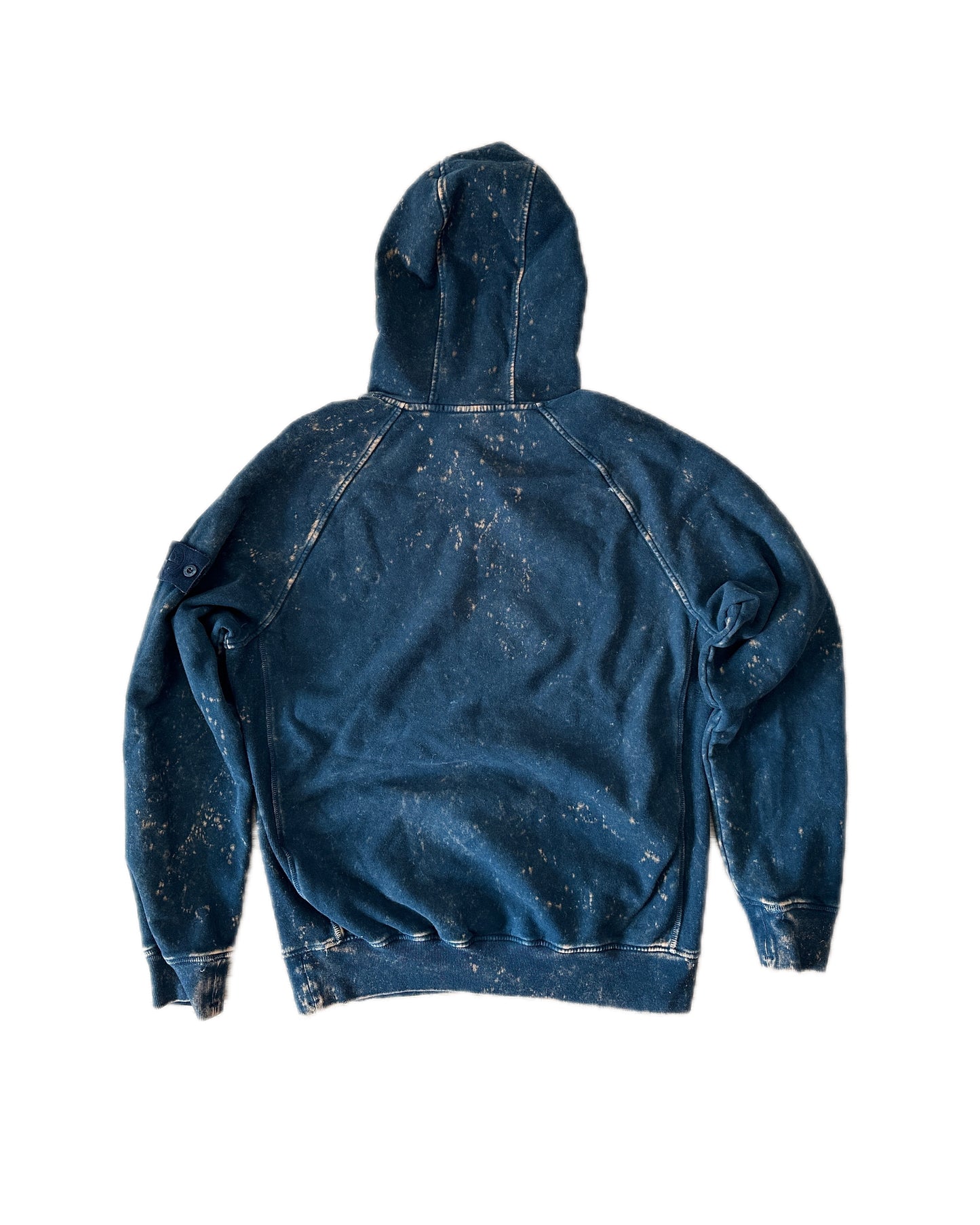 Stone Island 2022 Cotton Fleece Off-Dye OVD Treatment Hooded Sweatshirt - M
