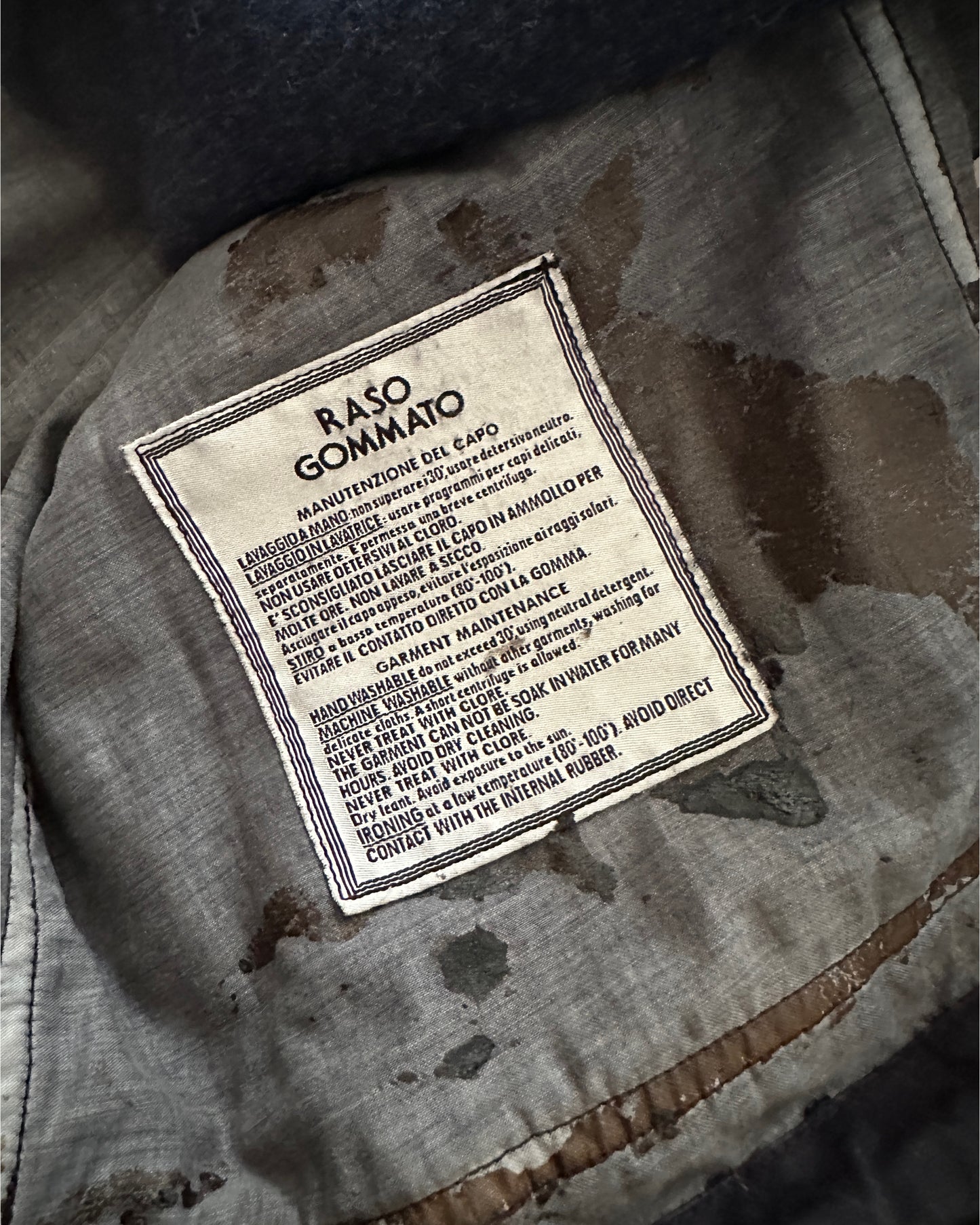 Stone Island 1994 Raso Gommato Dutch Rope Jacket - XL - Made in Italy