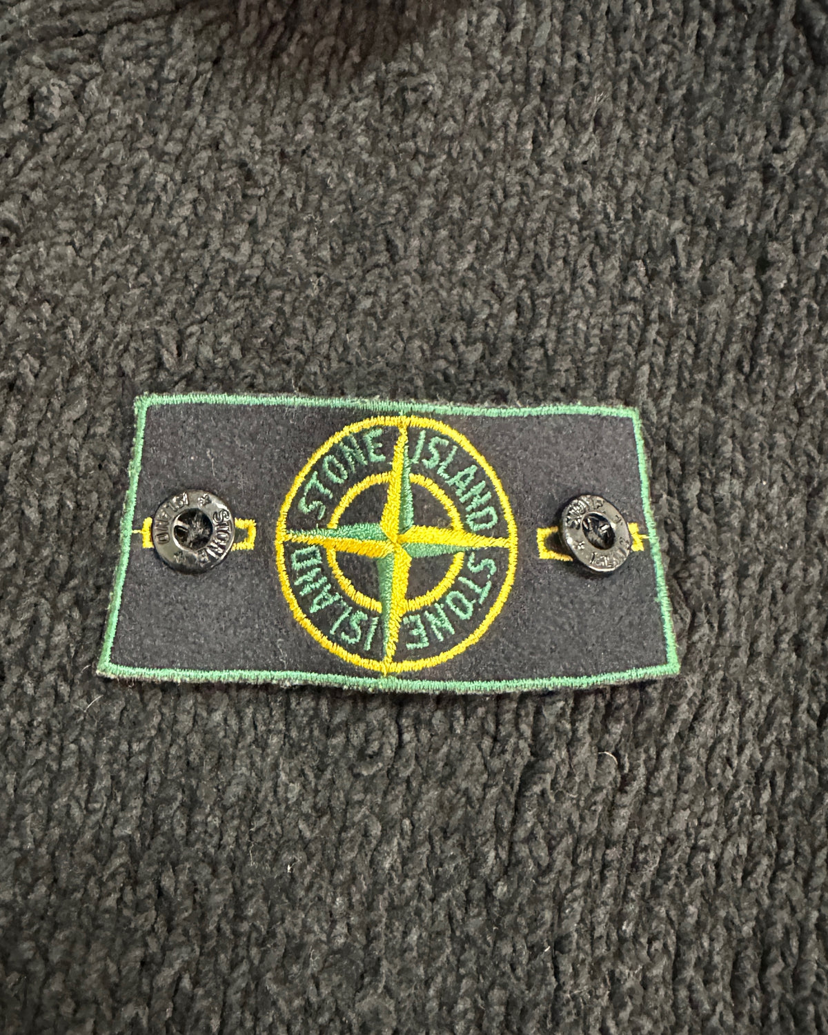 Stone Island 1998 Vintage Cotton Chenille Sweater - L - Made in Italy