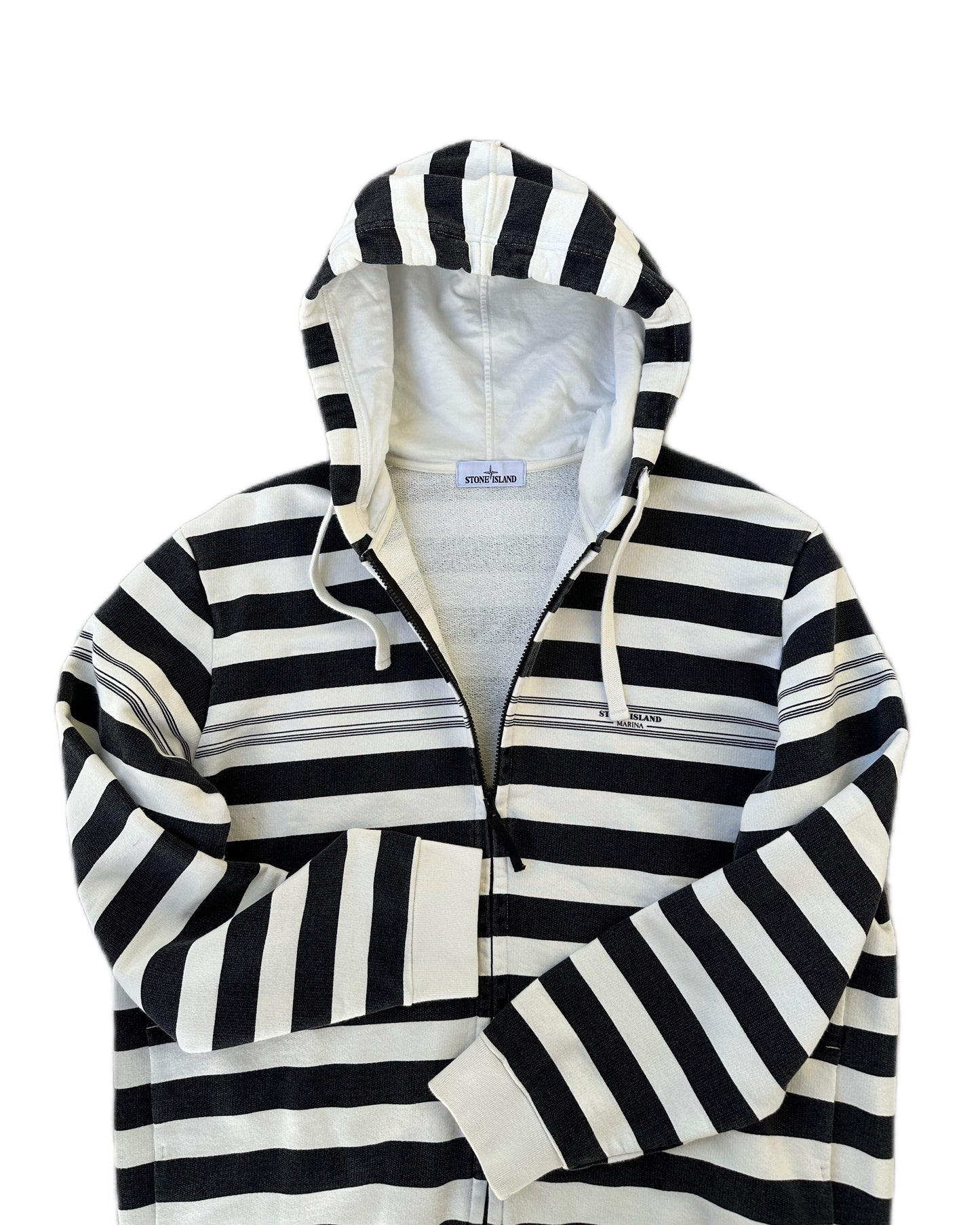 Stone Island Marina 2017 Cotton Fleece Hodded Sweat Jacket - 3XL - Made in Italy