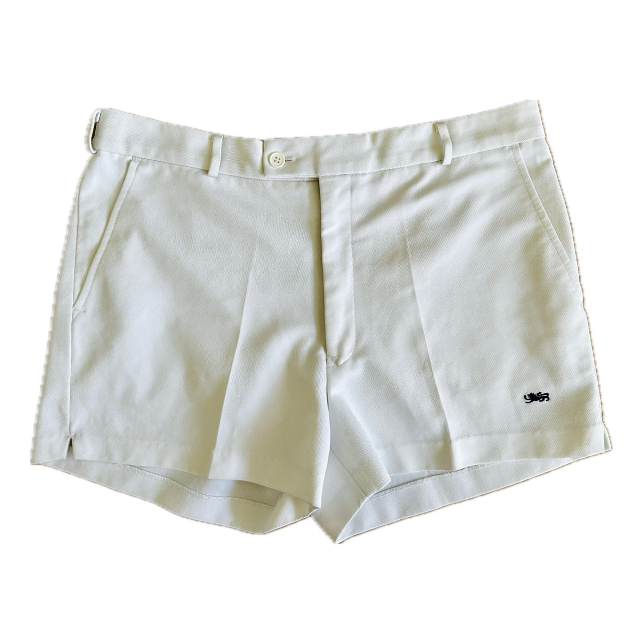 Backgammon 80s Vintage White Tennis Shorts - L