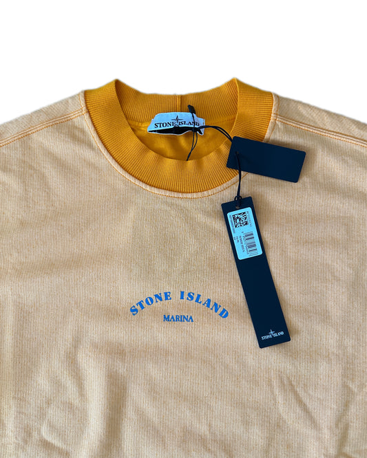 Stone Island Marina 2023 Terry Fleece Reflective Logo Sweatshirt - XL - Made in Italy 