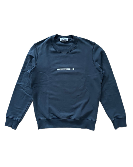 Stone Island 2022 Cotton Logo Print Sweatshirt - M
