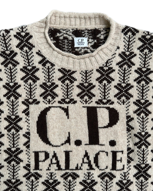 C.P. Company x Palace Beige Knit Sweater - 3XL - Made in Italy