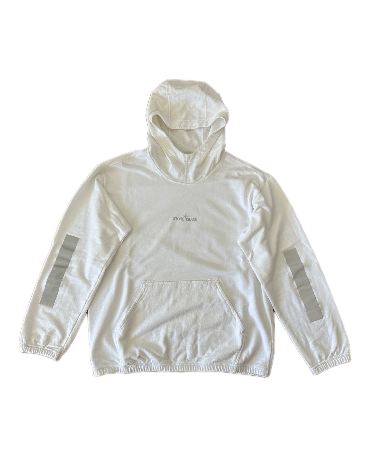 Stone Island 2018 Reflective Panel Hooded Sweatshirt - L