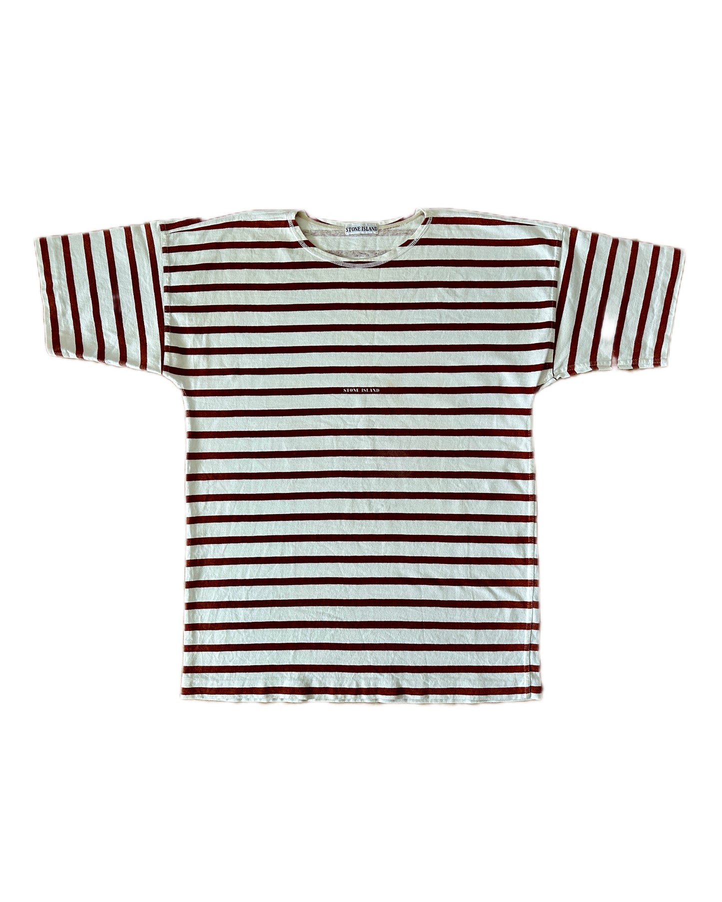 Stone Island 1989 Japan Release Striped Cotton T-Shirt - L - Made in Italy