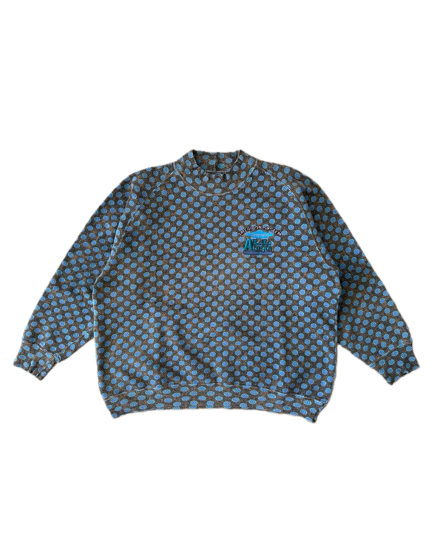 American System 1986 Vintage All Alaska Turtleneck Sweatshirt - XL - Made in Italy