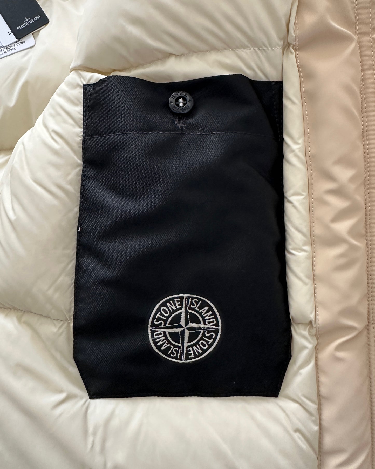 Stone Island Marina 2024 Panno Resinato with Plated Reflective Down Jacket - XXL - Made in Italy