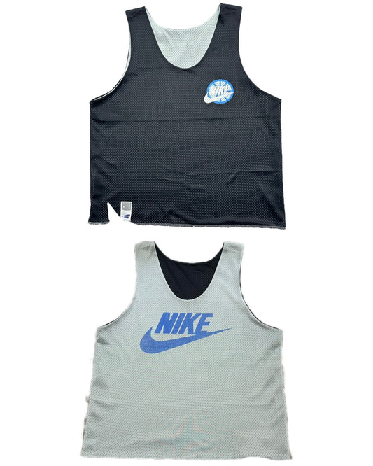 Nike Force 1990 Vintage Grey/Black Reversible Mesh Jersey - M - Made in USA