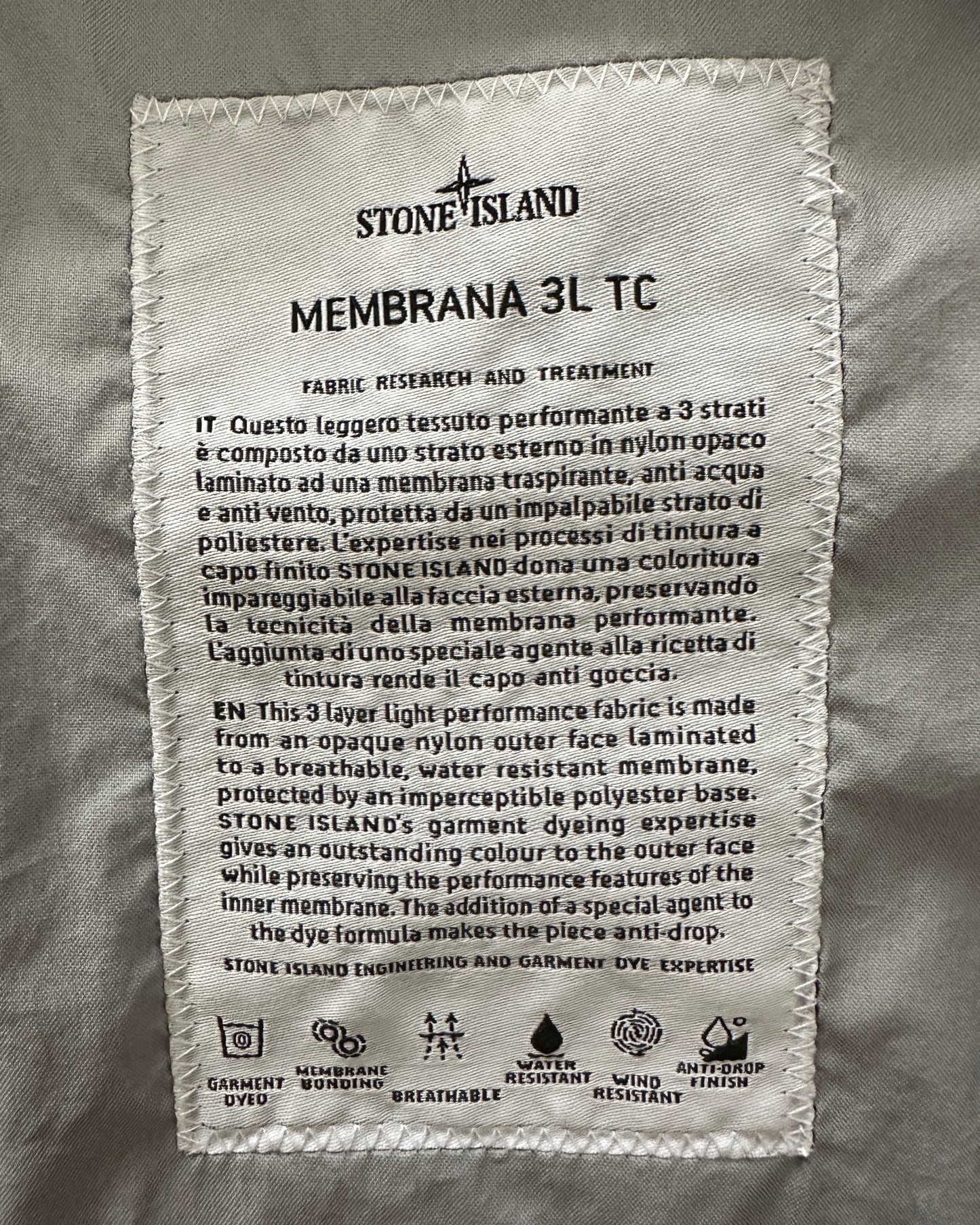 Stone Island 2018 Membrana 3L TC Hooded Jacket - 3XL