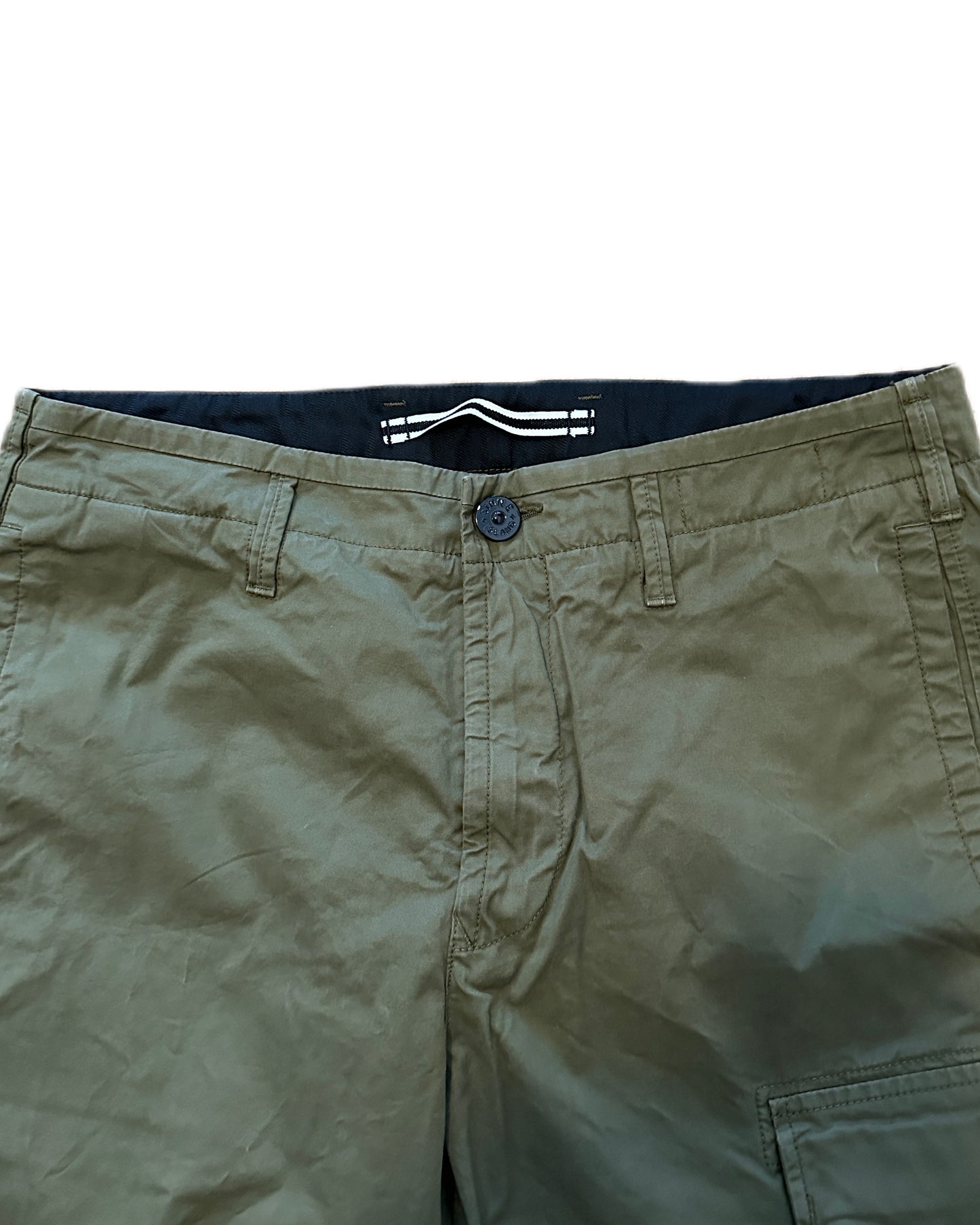 Stone Island 2021 Khaki Cargo Pants - W31 - Made in Italy