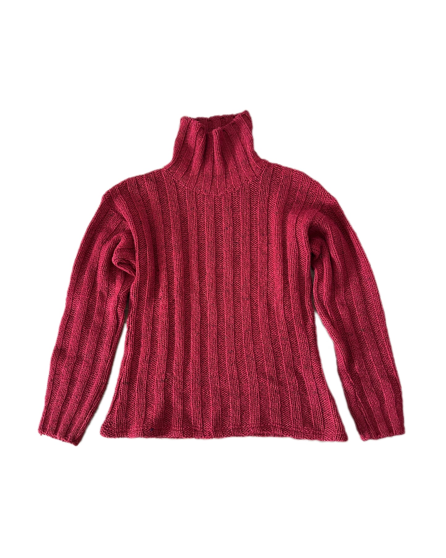 C.P. Company 90s Vintage Red Turtleneck Knit Sweater - 4 / fits M - Made in Italy