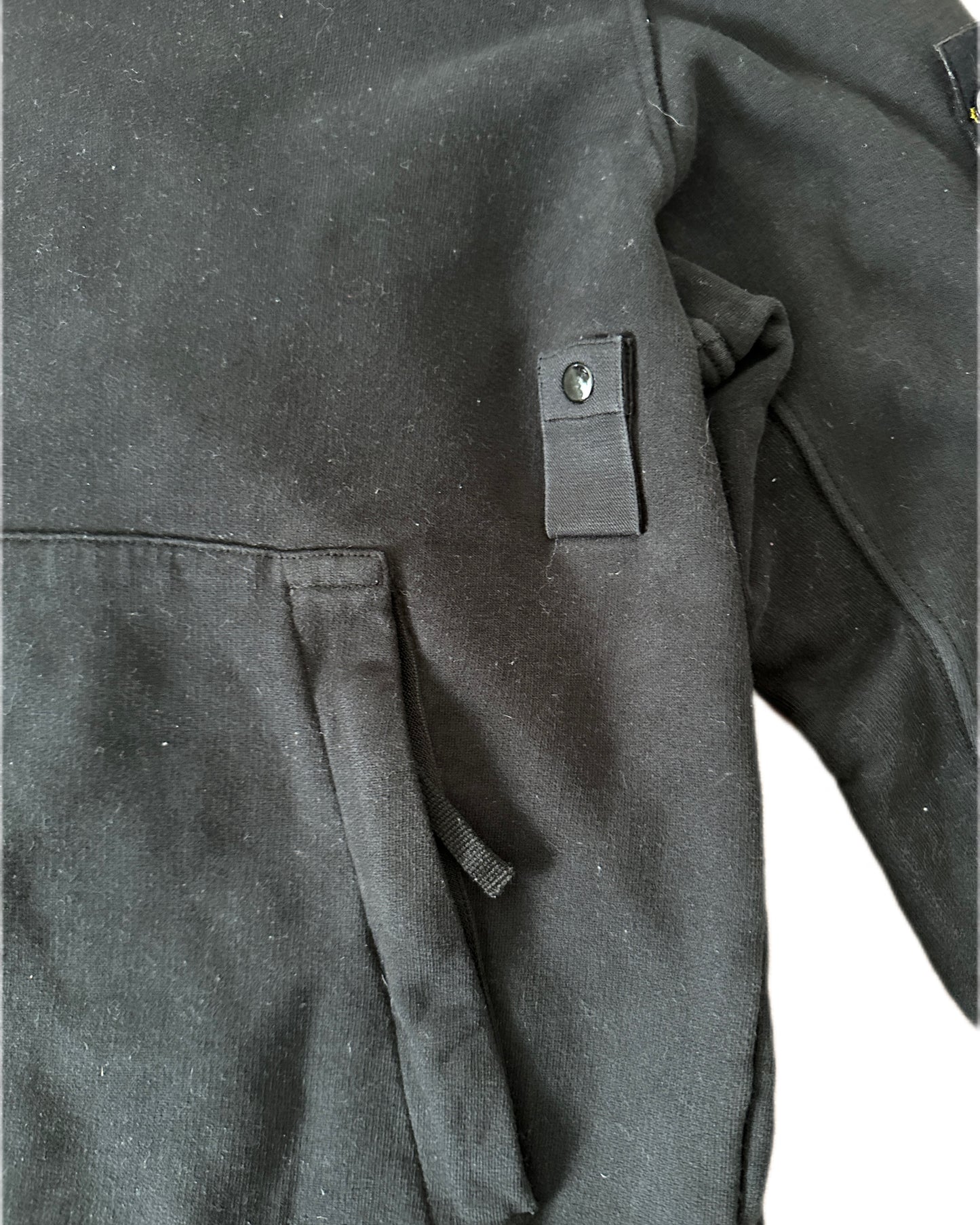 Stone Island 2021 Black Hooded Sweatshirt - S