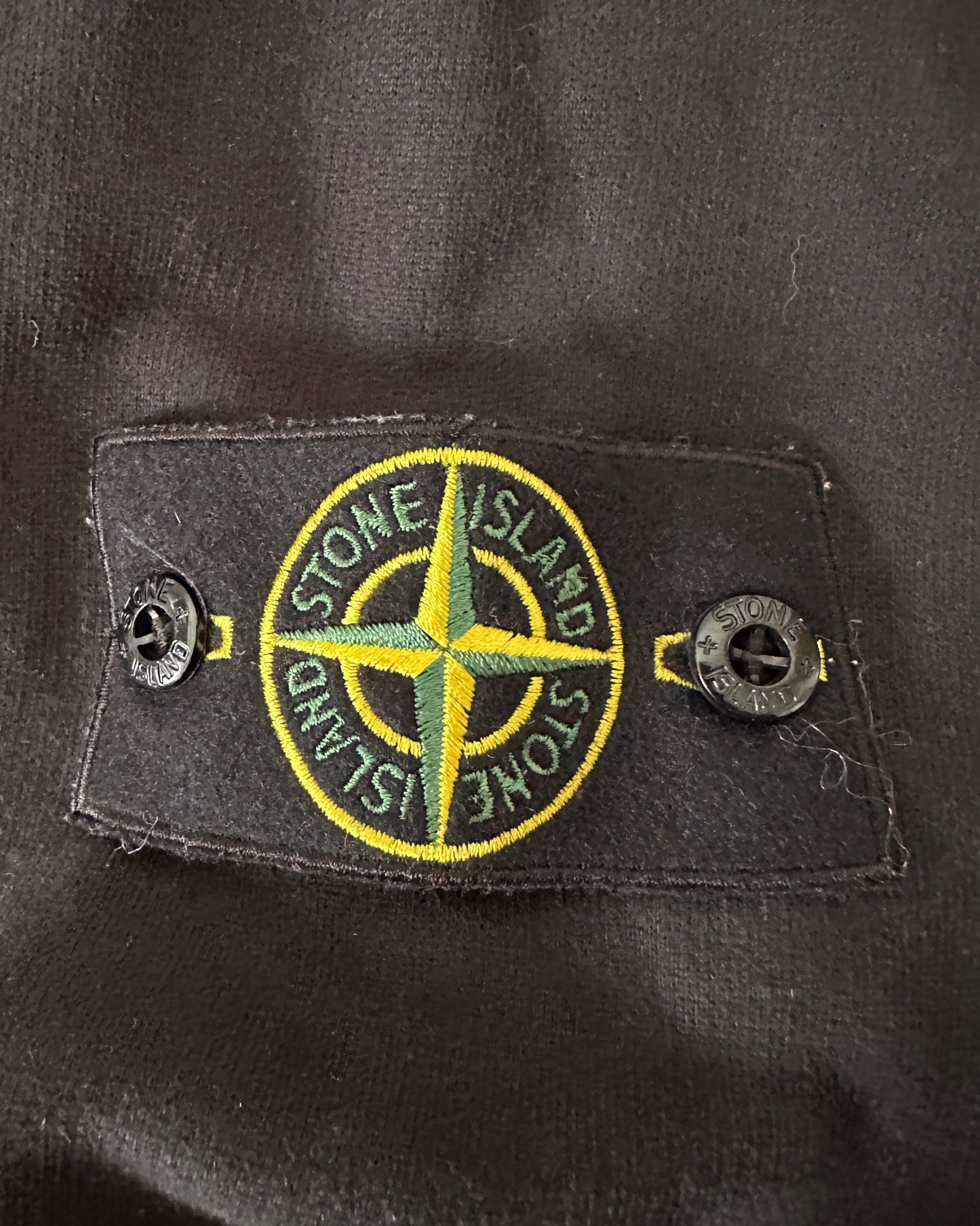 Stone Island 2021 Black Hooded Sweatshirt - S