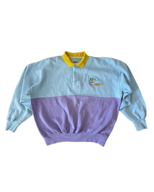 American System 1986 Polo Fleece Sweatshirt - XXL - Made in Italy