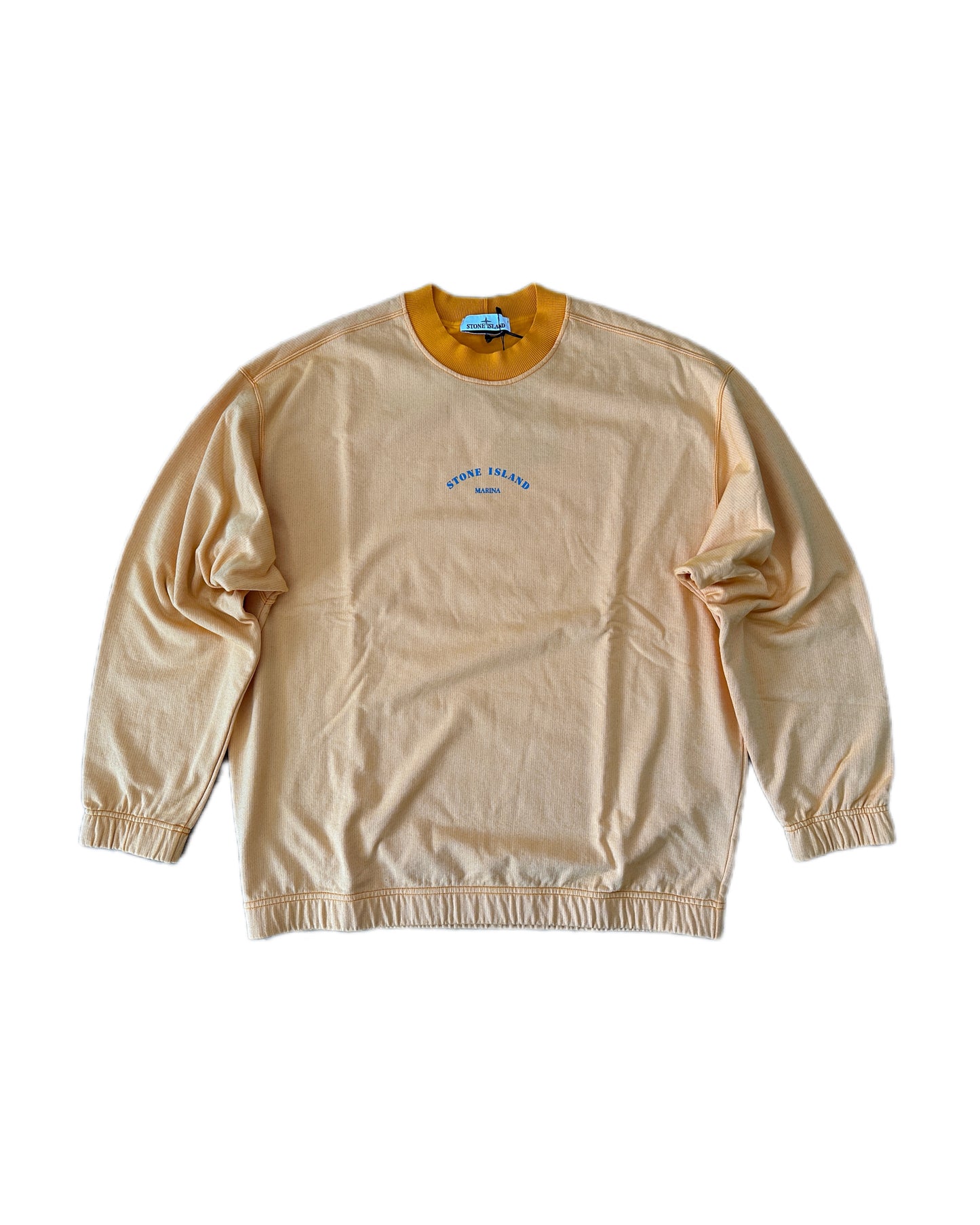 Stone Island Marina 2023 Terry Fleece Reflective Logo Sweatshirt - XL - Made in Italy 