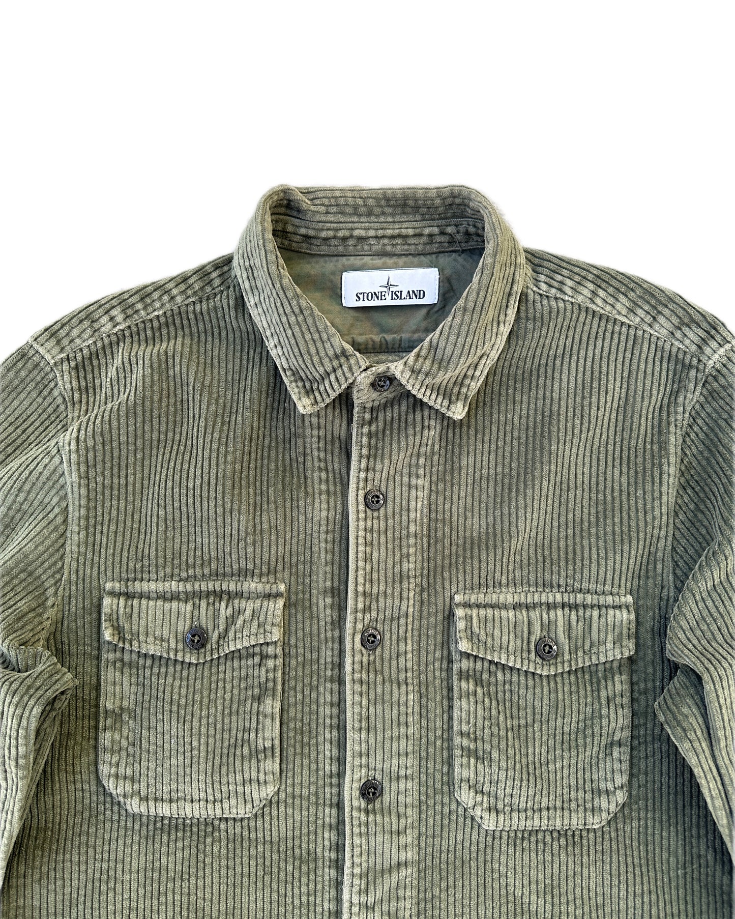 Stone Island 2021 Cotton Corduroy Overshirt - L