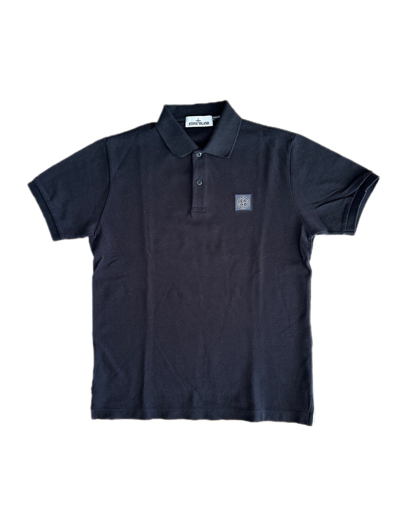 Stone Island 2022 Patch Program Black Polo Shirt - M