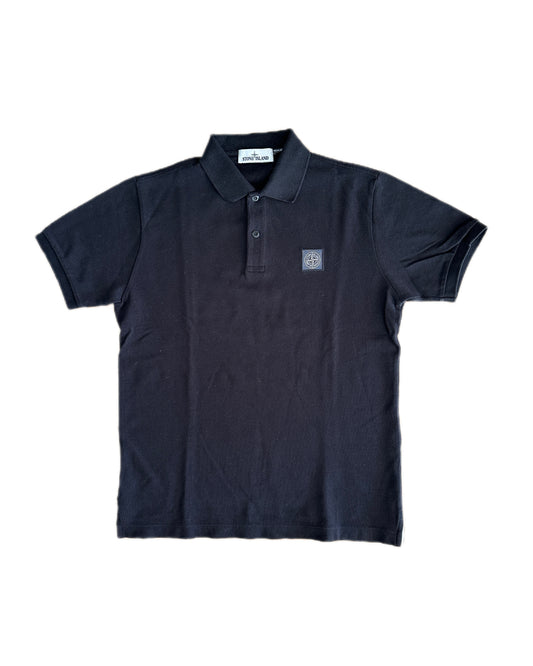 Stone Island 2022 Patch Program Black Polo Shirt - M