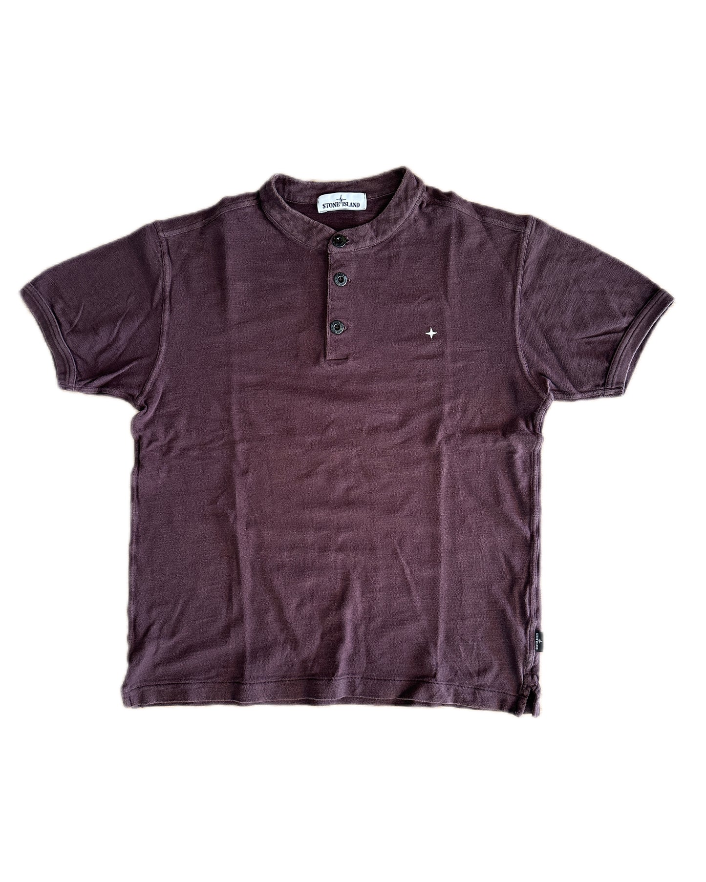 Stone Island  Stellina Chocolate Henley T-Shirt - L (fits M)