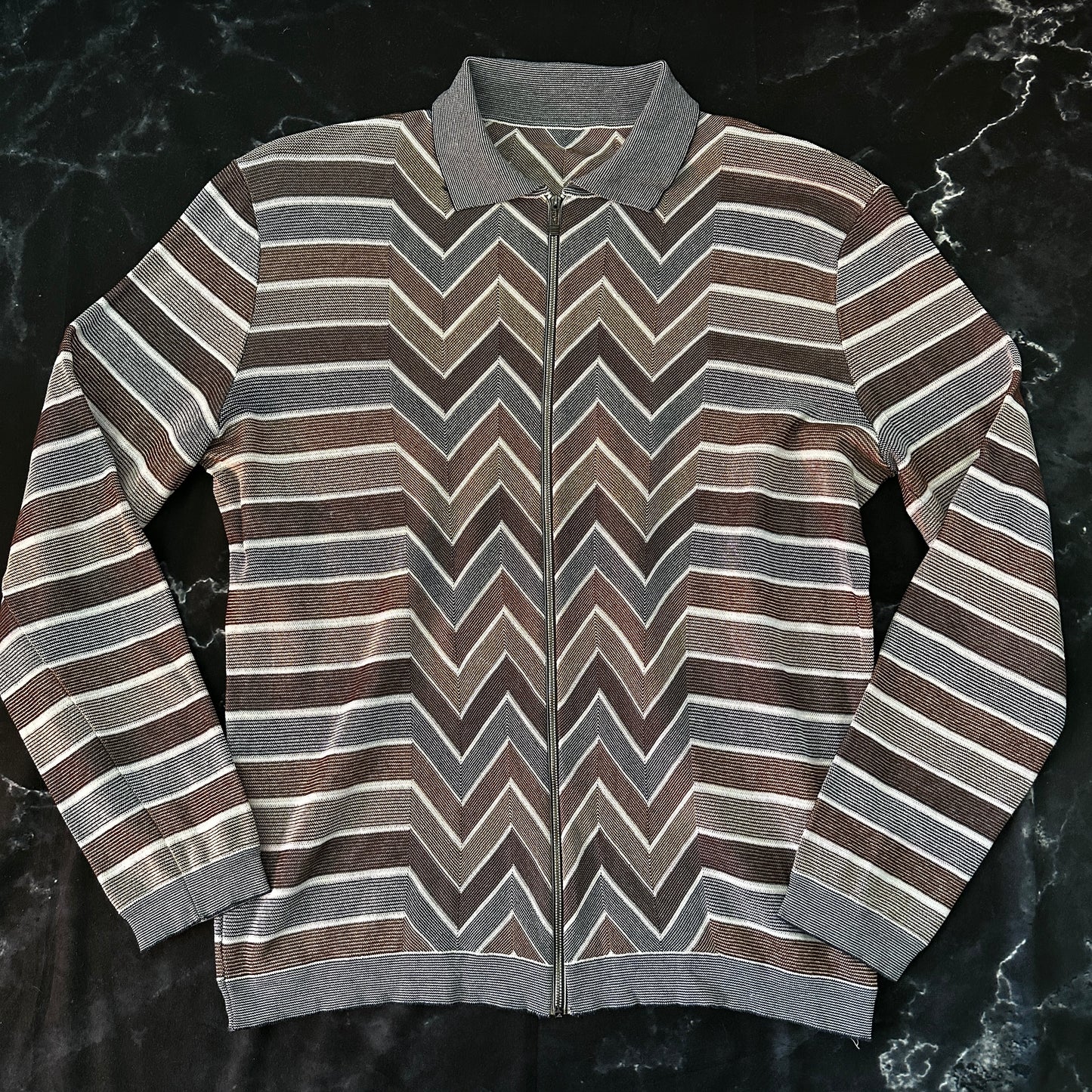 Missoni Vintage Cotton Knit Jacket - 54 / L  - Made in Italy