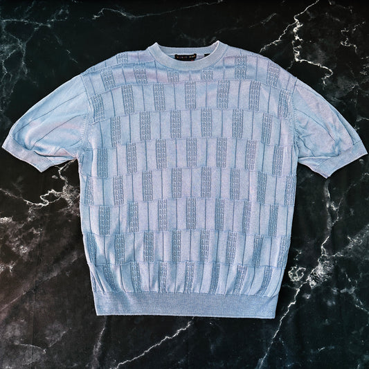 Tulliano 90s Vintage Shortsleeve Sweater - XL