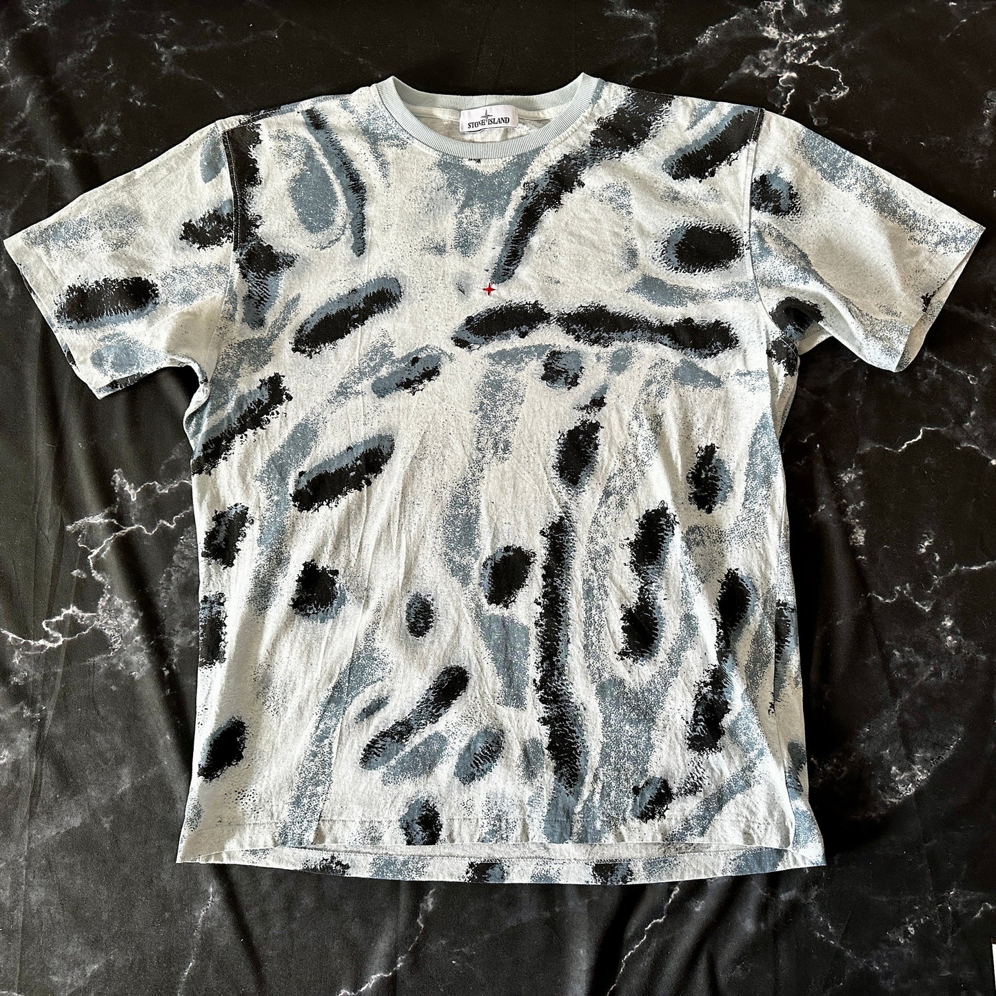 Stone Island Marina Cotton Jersey Reef Camo Print T-Shirt 2022 - XXL