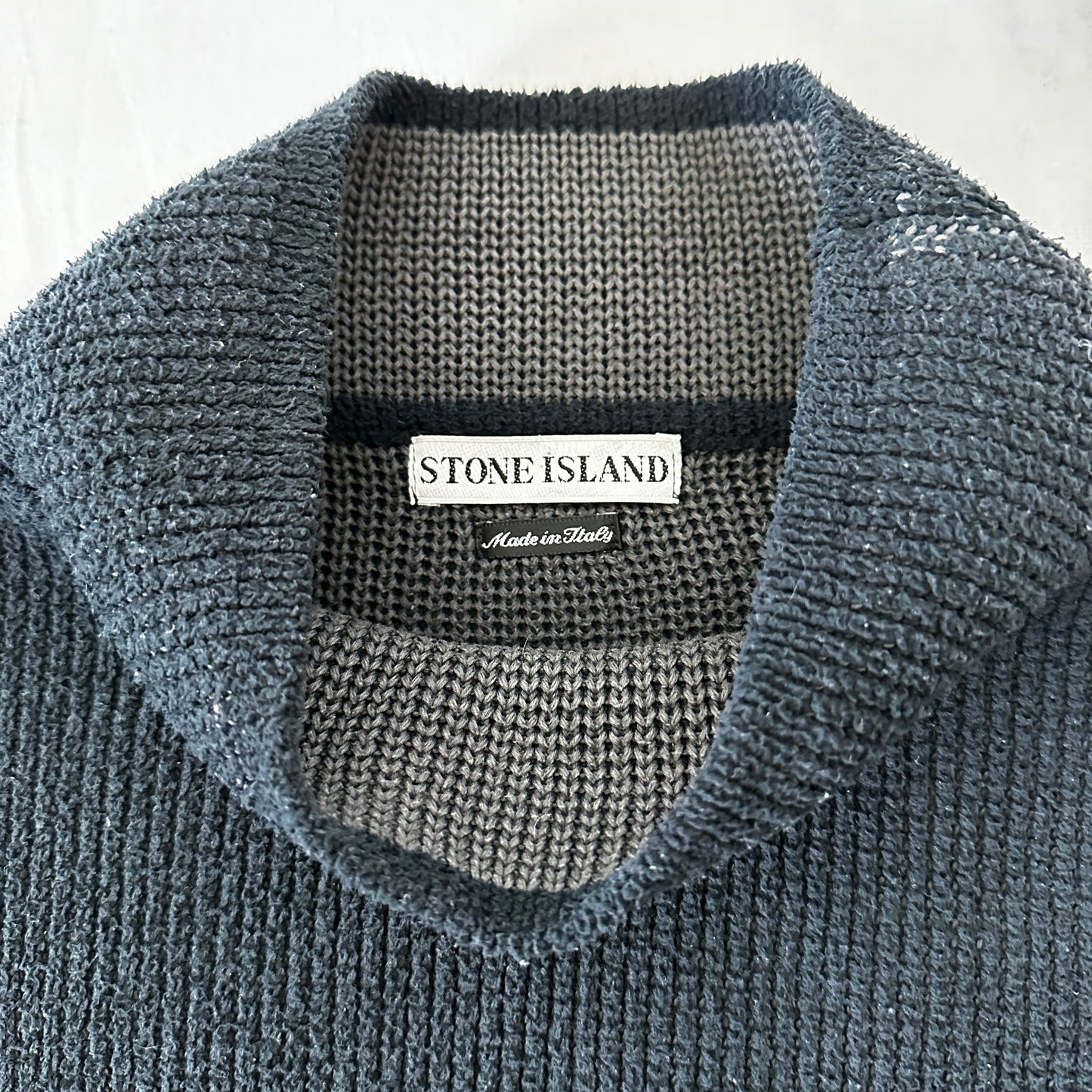 Stone Island 1998 Vintage Turtleneck Knit Sweater - XL - Made in Italy