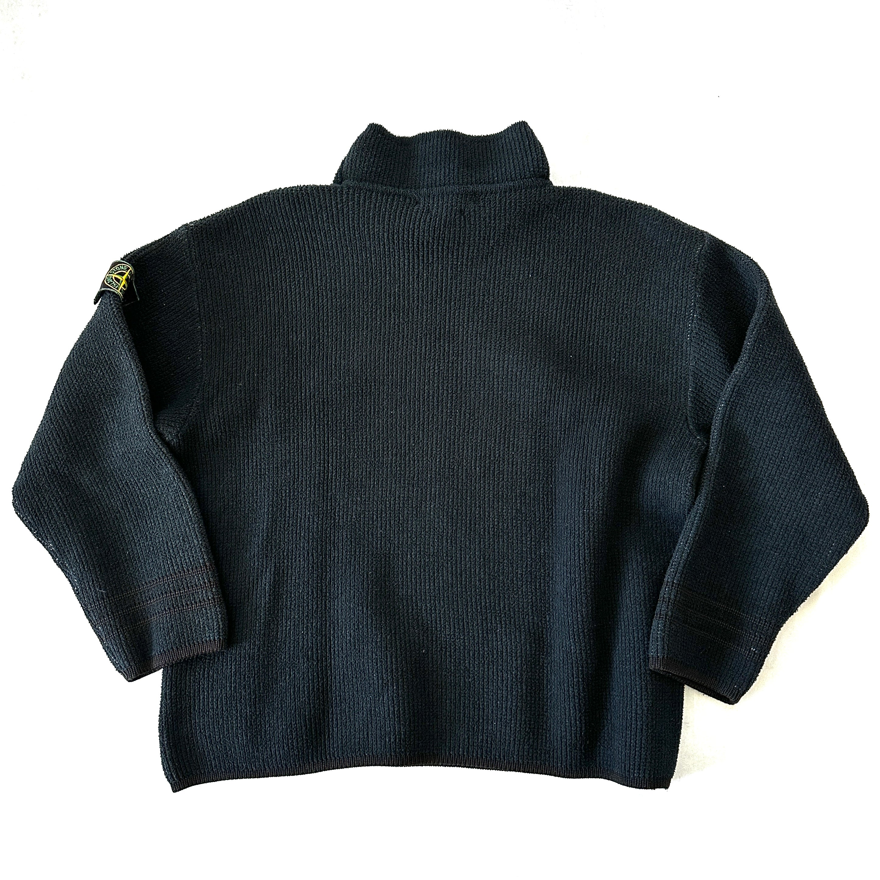 Stone Island 1998 Vintage Turtleneck Knit Sweater - XL - Made in Italy