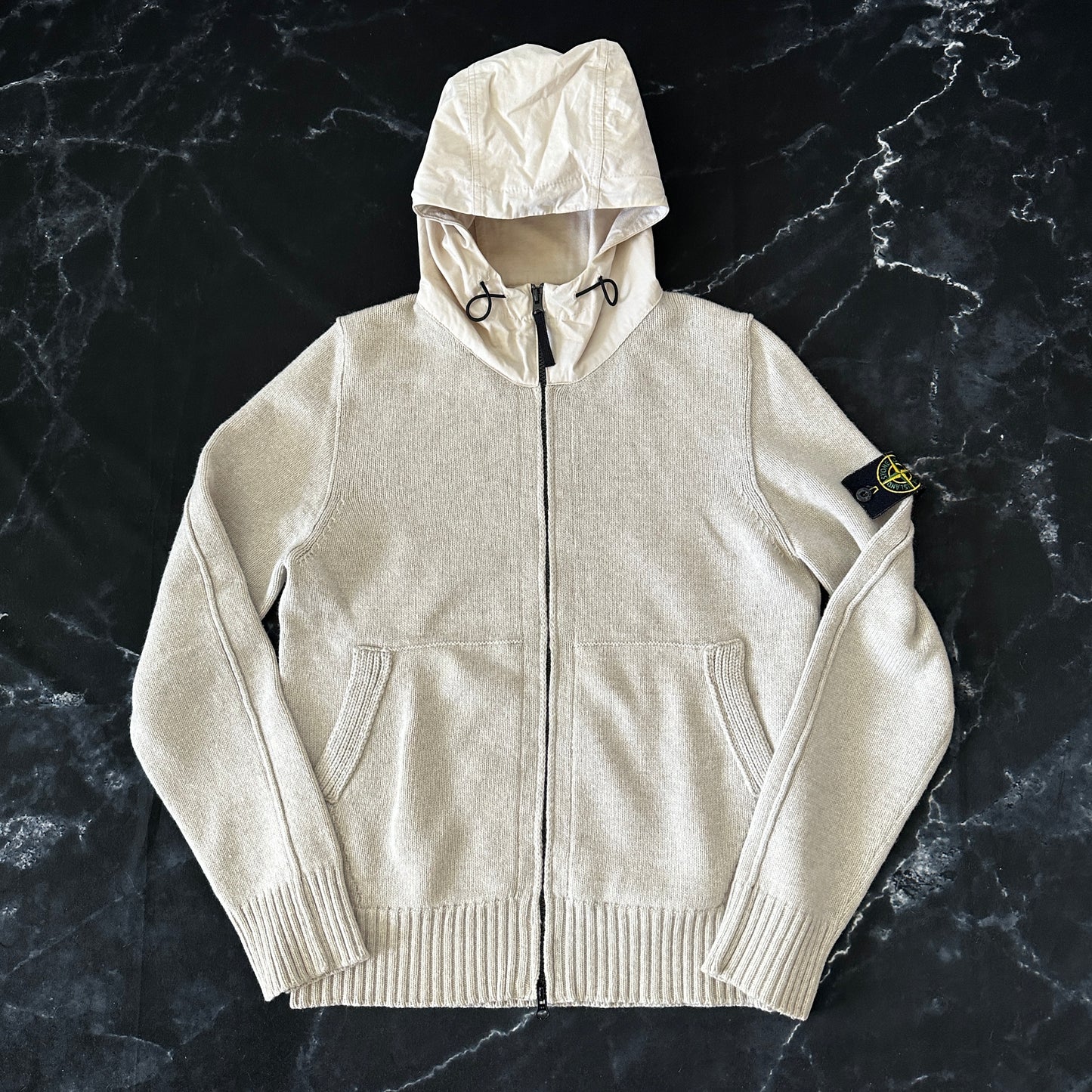 Stone Island 2012 Wool Hooded Zip Jacket - L - Made in Italy