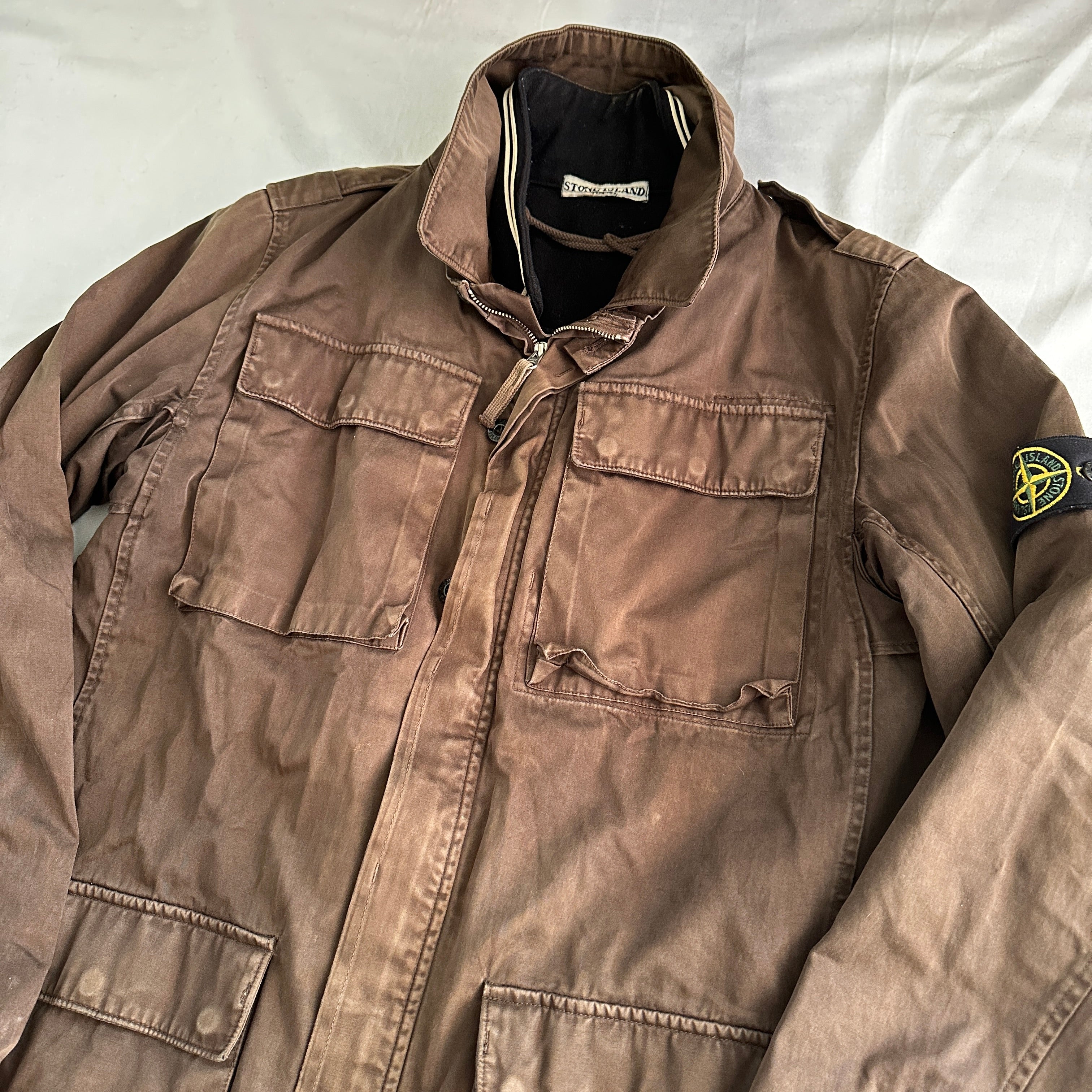 Stone Island 2007 Raso Gommato Jacket w/ Dutch Rope Lining - L