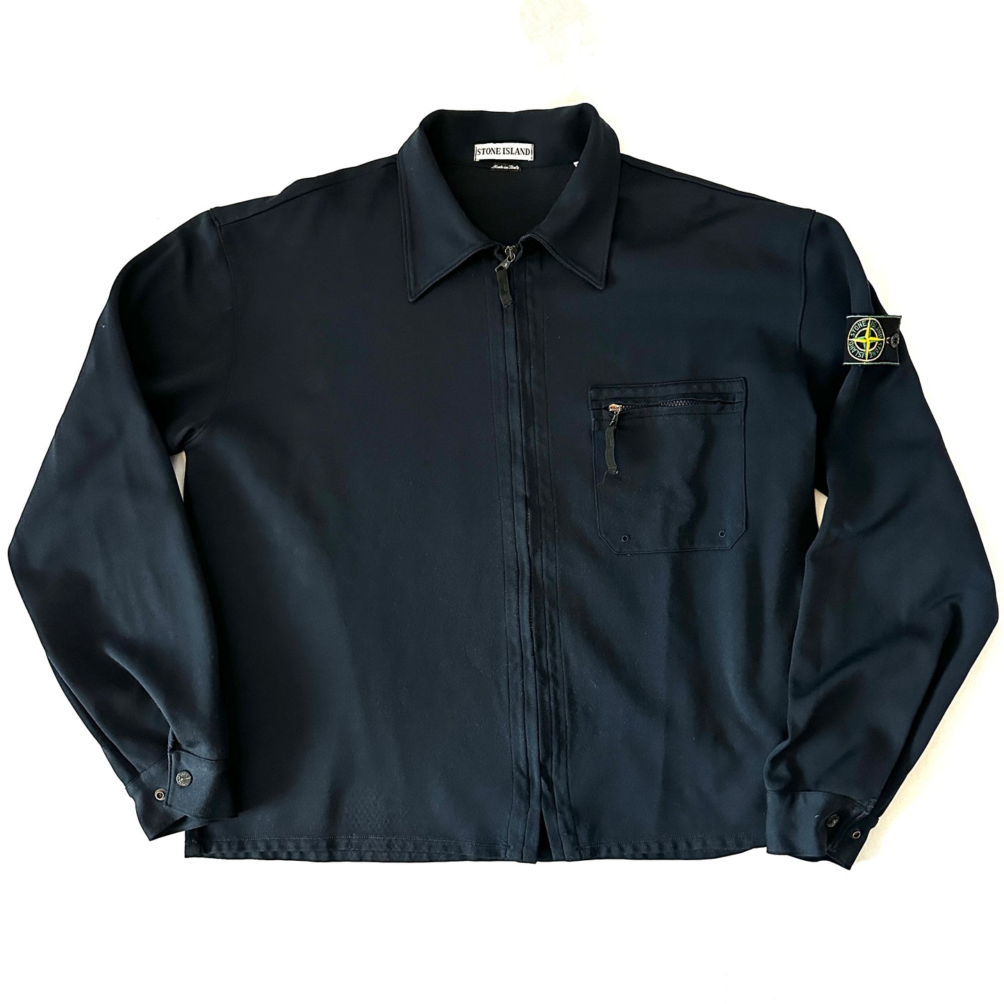 Stone Island 1997 Vintage Zip Overshirt Jacket - XXL - Made in Italy