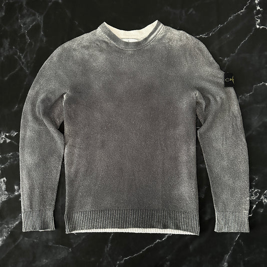 Stone Island Hand Sprayed Treatment Sweater - M