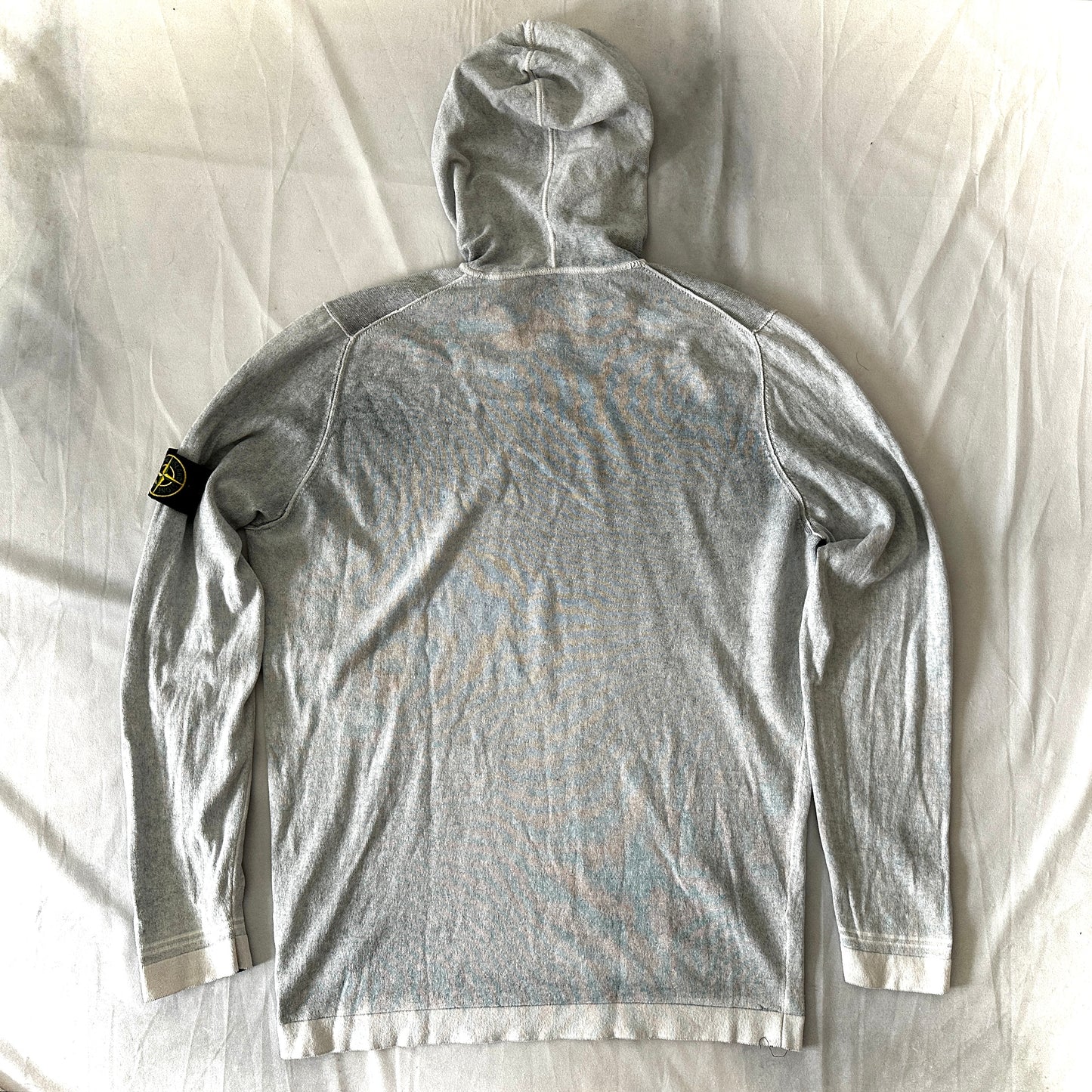 Stone Island 2018 Hand Sprayed Reversible Hooded Sweatshirt- XXL