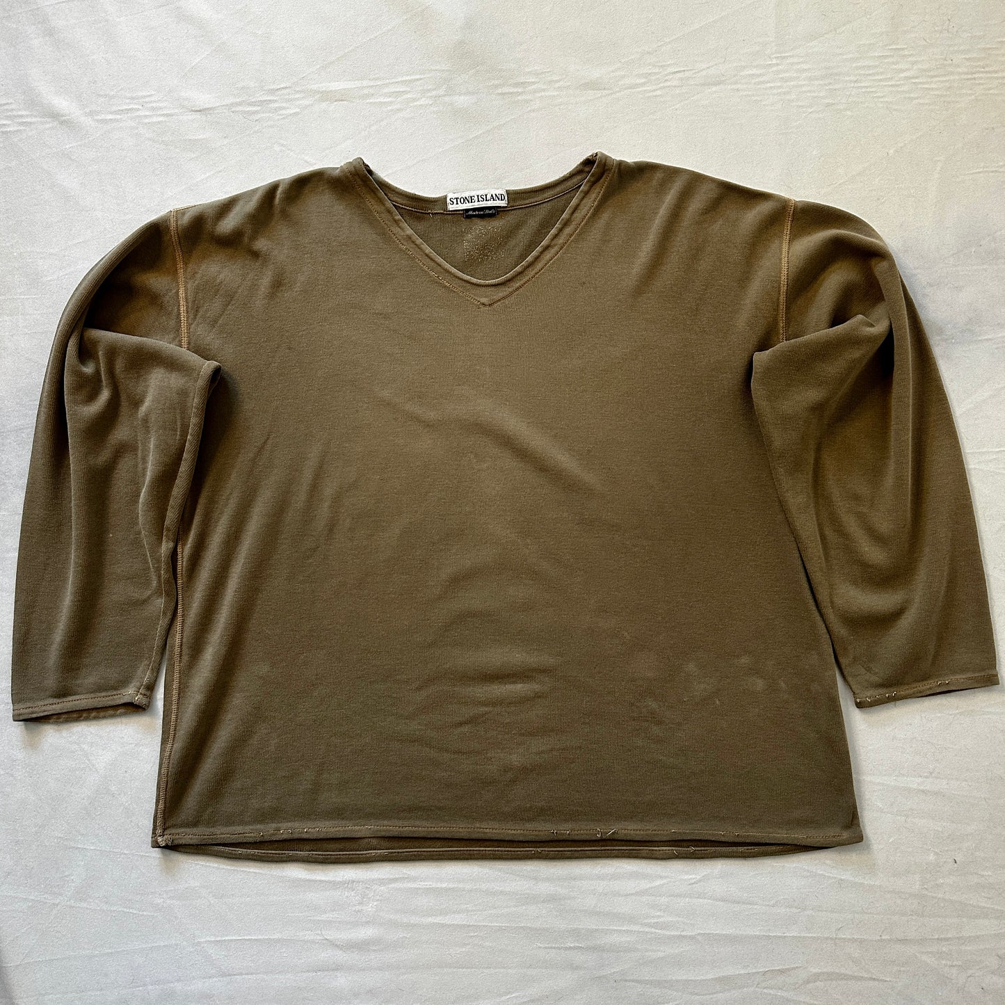 Stone Island Marina 1996 V-Neck Longsleeve Shirt - M - Made in Italy
