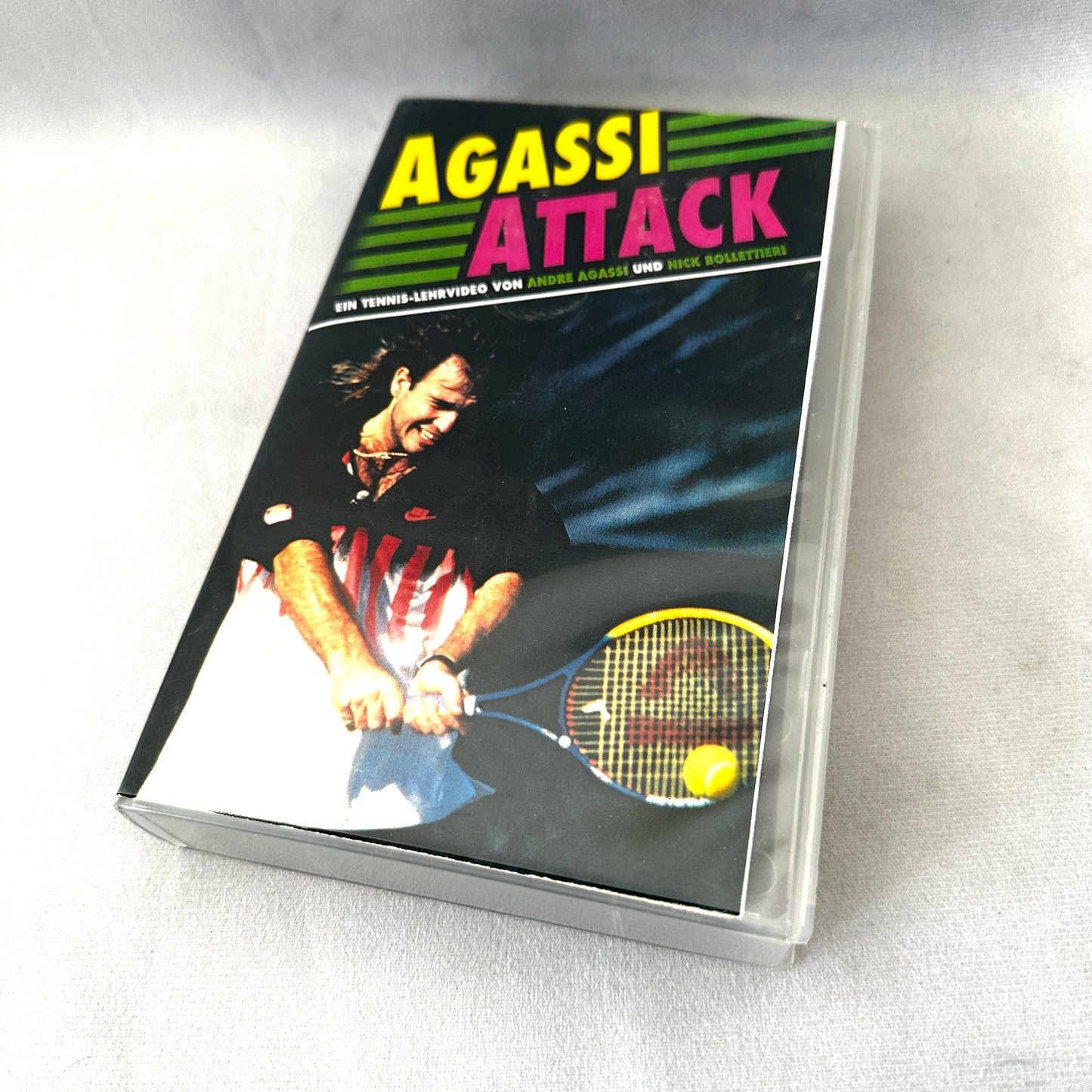 Andre Agassi Attack Nick Bollettieri Tennis Training VHS Video Tape 1992