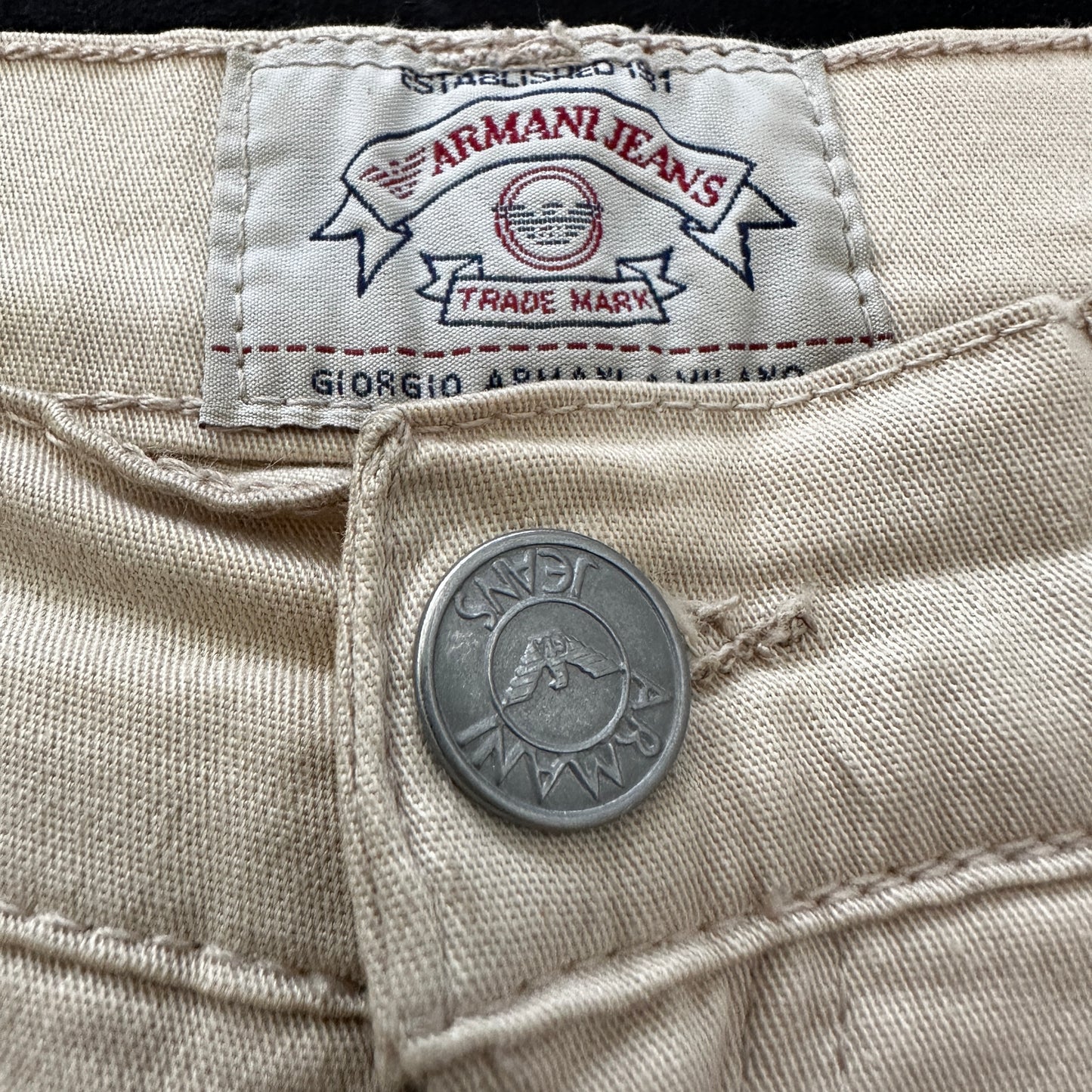 Armani Jeans Vintage 80s Womens Pants - 27 - Made in Italy