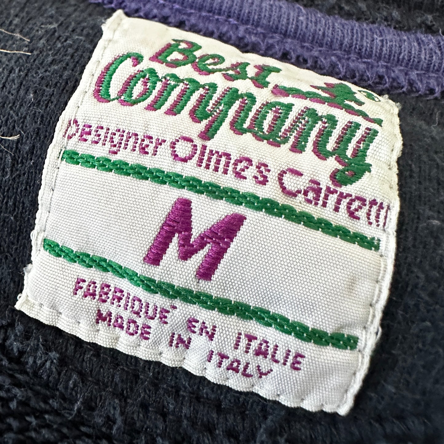 Best Company 1986 College Cotton Cardigan - M - Made in Italy