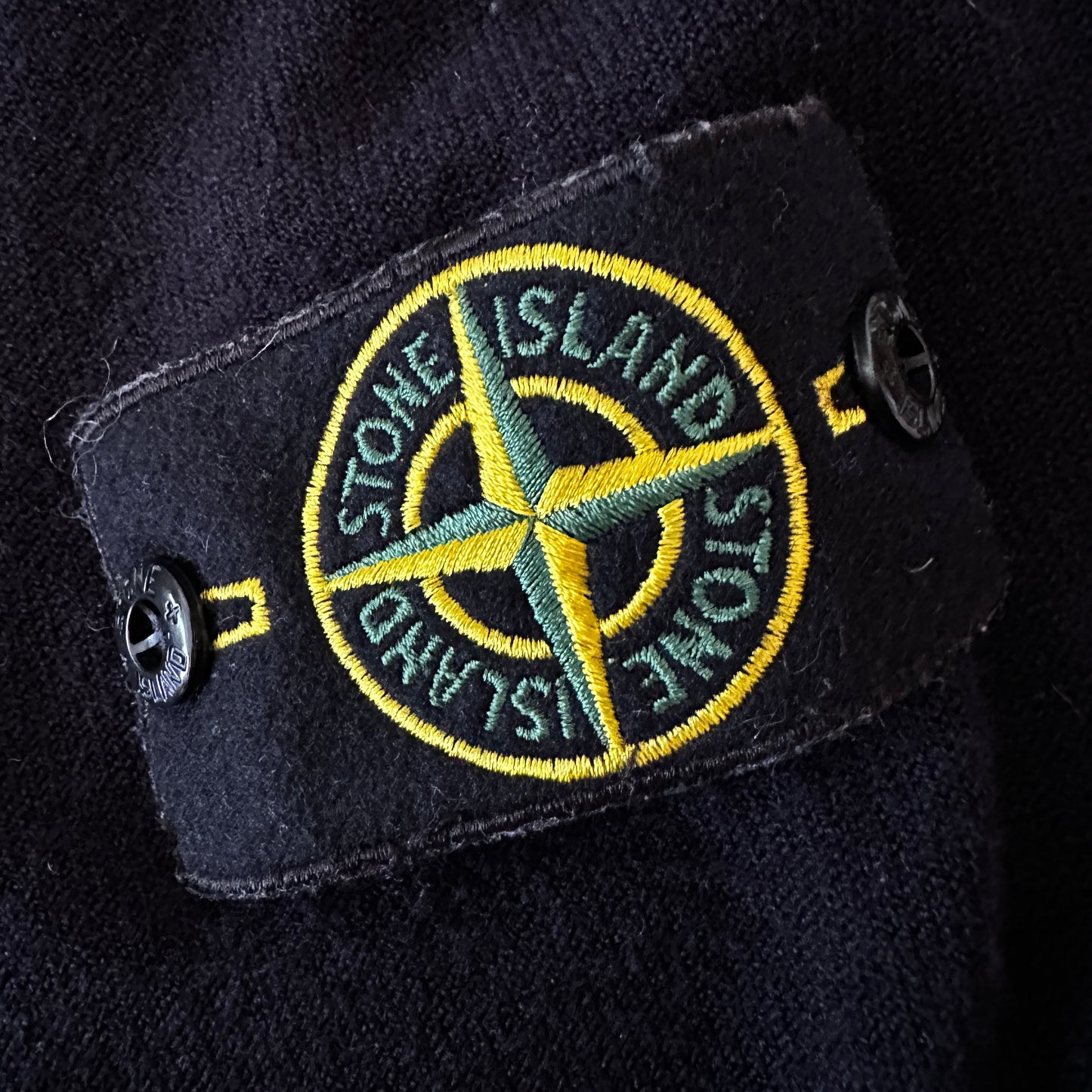 Stone Island 2020 Wool Knit Navy Sweater - M