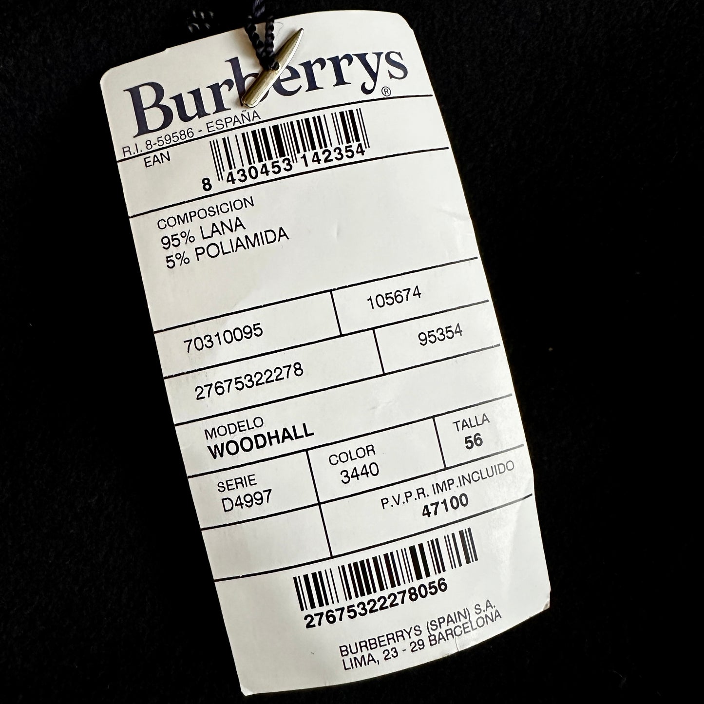 Burberrys Woodhall Wool Coat - Deadstock - 56 / XL