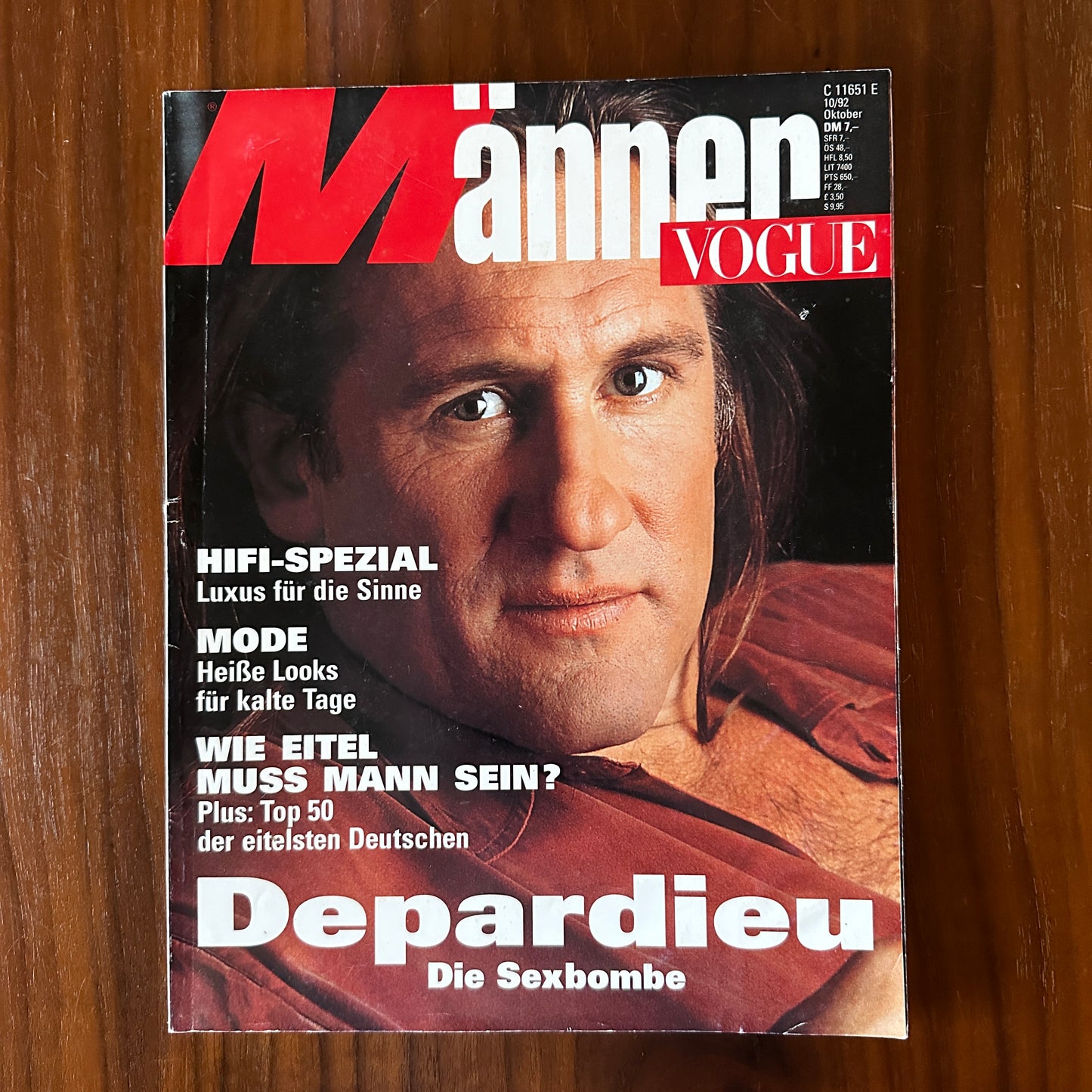 Männer Vogue Magazin - Germany - Oktober 1992