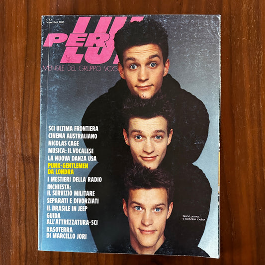 Per Lui Magazine - Italy - Novembre 1986
