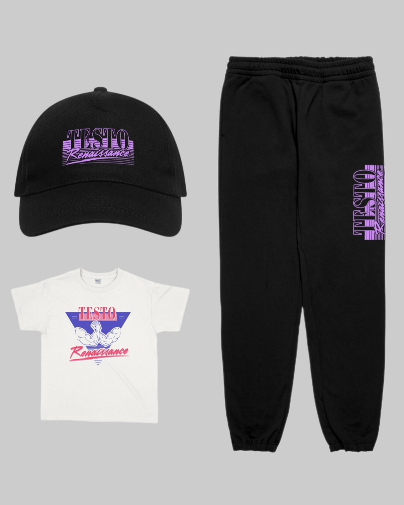 Testo Renaissance - Testo Hardline Bundle incl. Sweatpant, T-Shirt + Cap