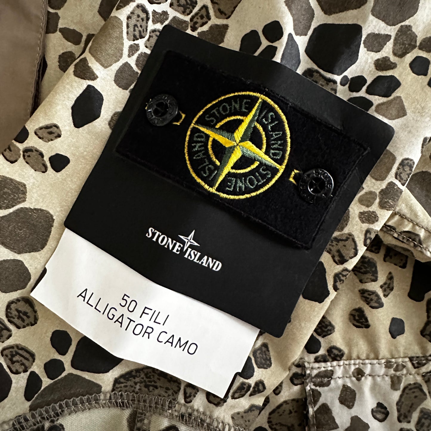 Stone Island 2018 Alligator Camo 50 Fili Jacket - XL - Made in Italy