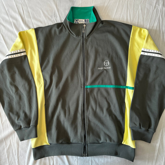 Sergio Tacchini Vintage 80s Track Jacket - 56 / XXL - Made in Italy