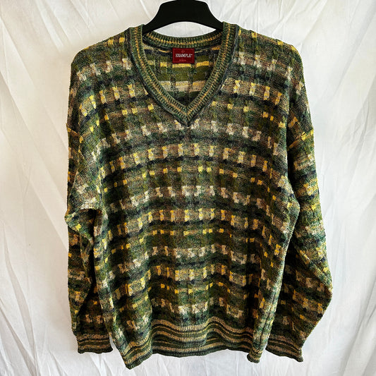 Missoni Example Vintage 90s V-Neck Sweater - L - Made in Italy