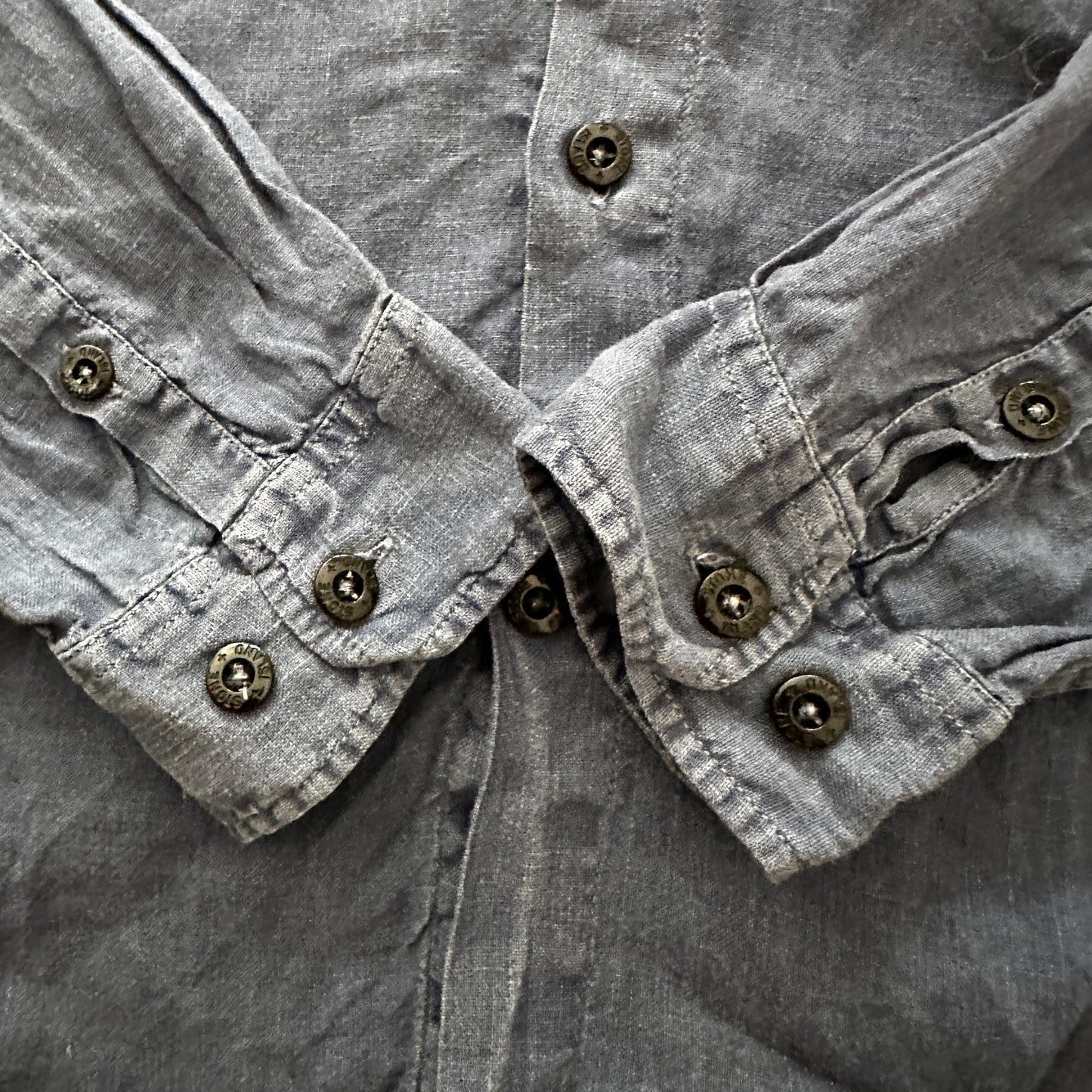 Stone Island 2012 Lino-Flax Button Down Shirt - M