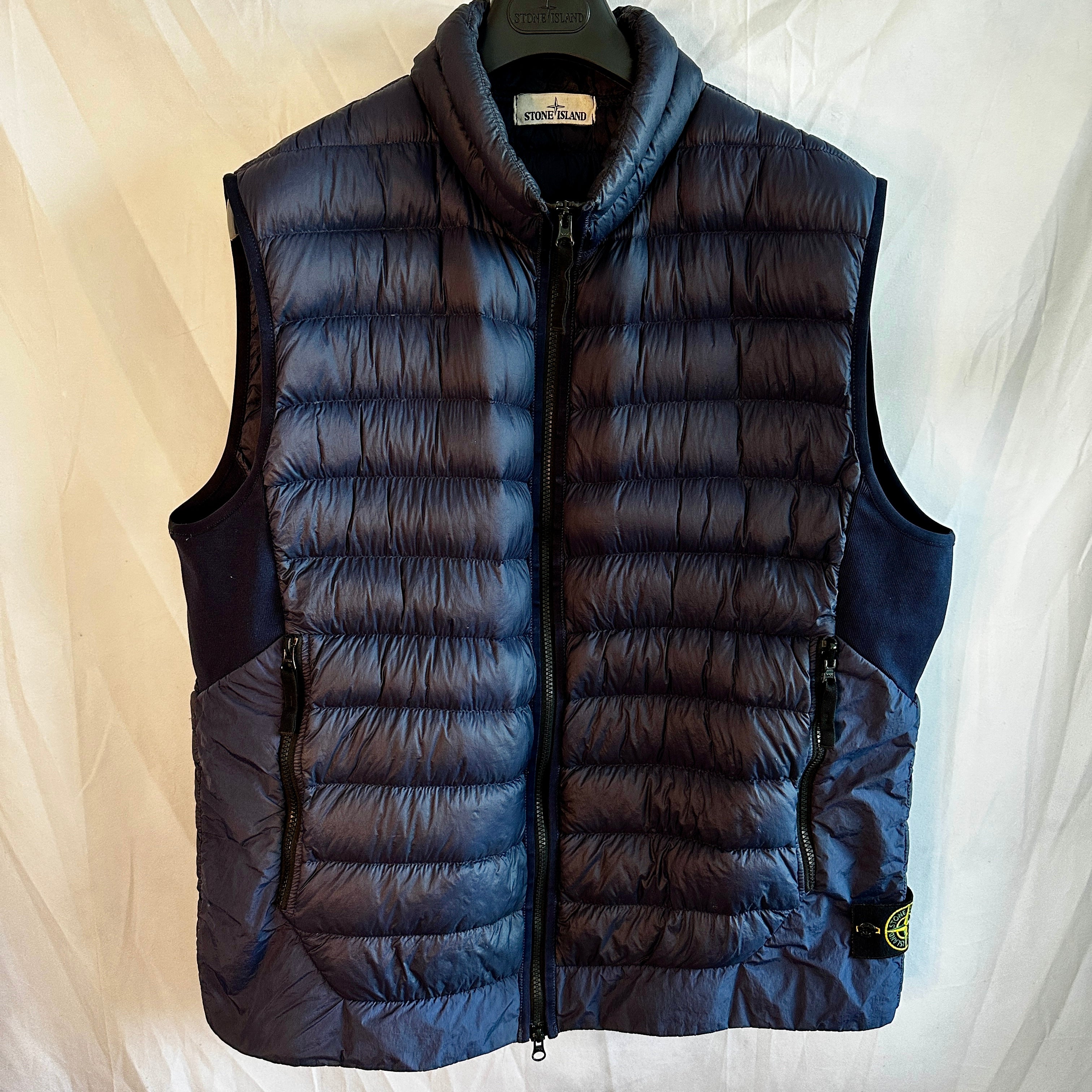 Stone Island Garment Dyed Micro Yarn Down Vest 2017 - 3XL